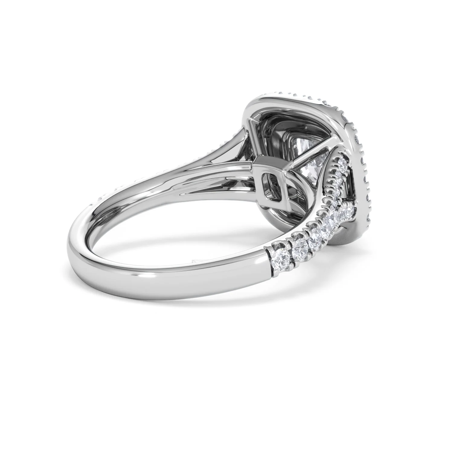 Anastasia GIA Diamond Halo Engagement Ring 18K White Gold 1.85ct G/VS2 - Image 38