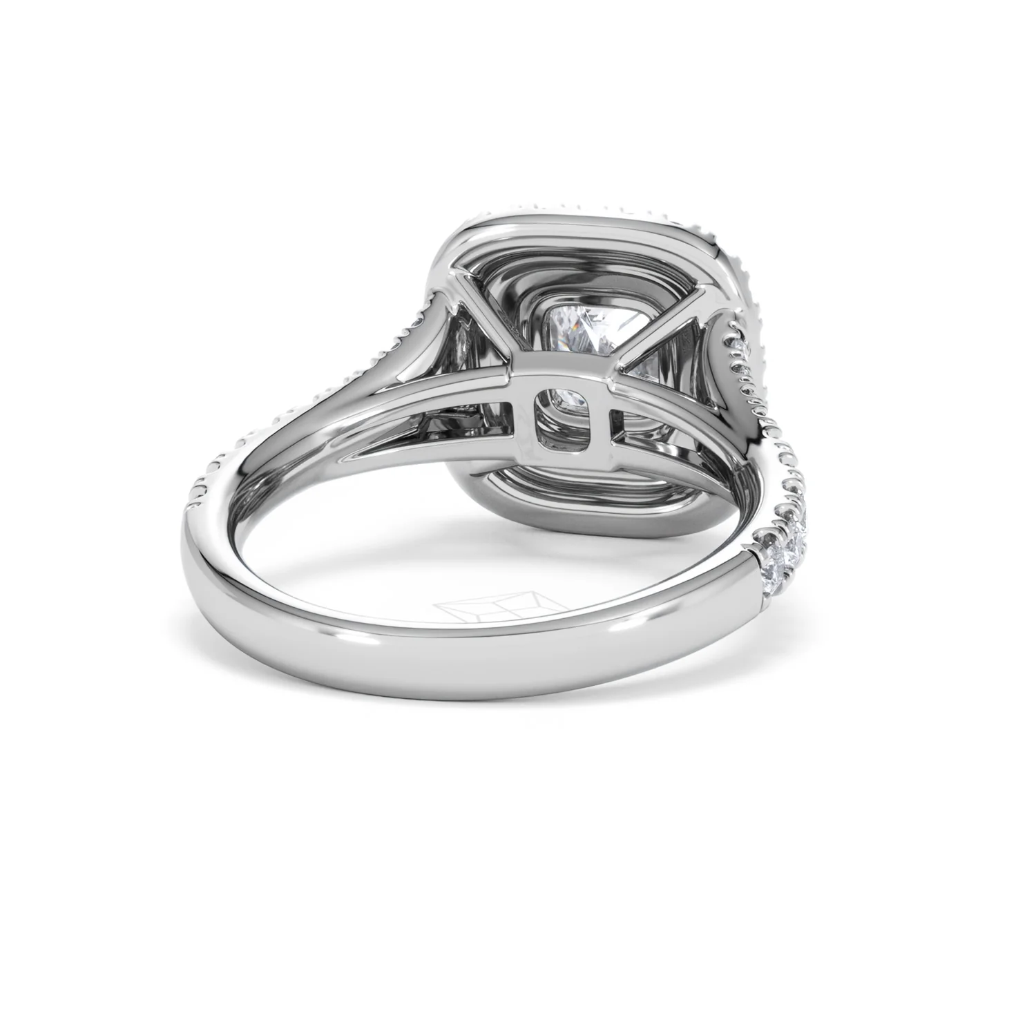 Anastasia GIA Diamond Halo Engagement Ring 18K White Gold 1.85ct G/VS2 - Image 44