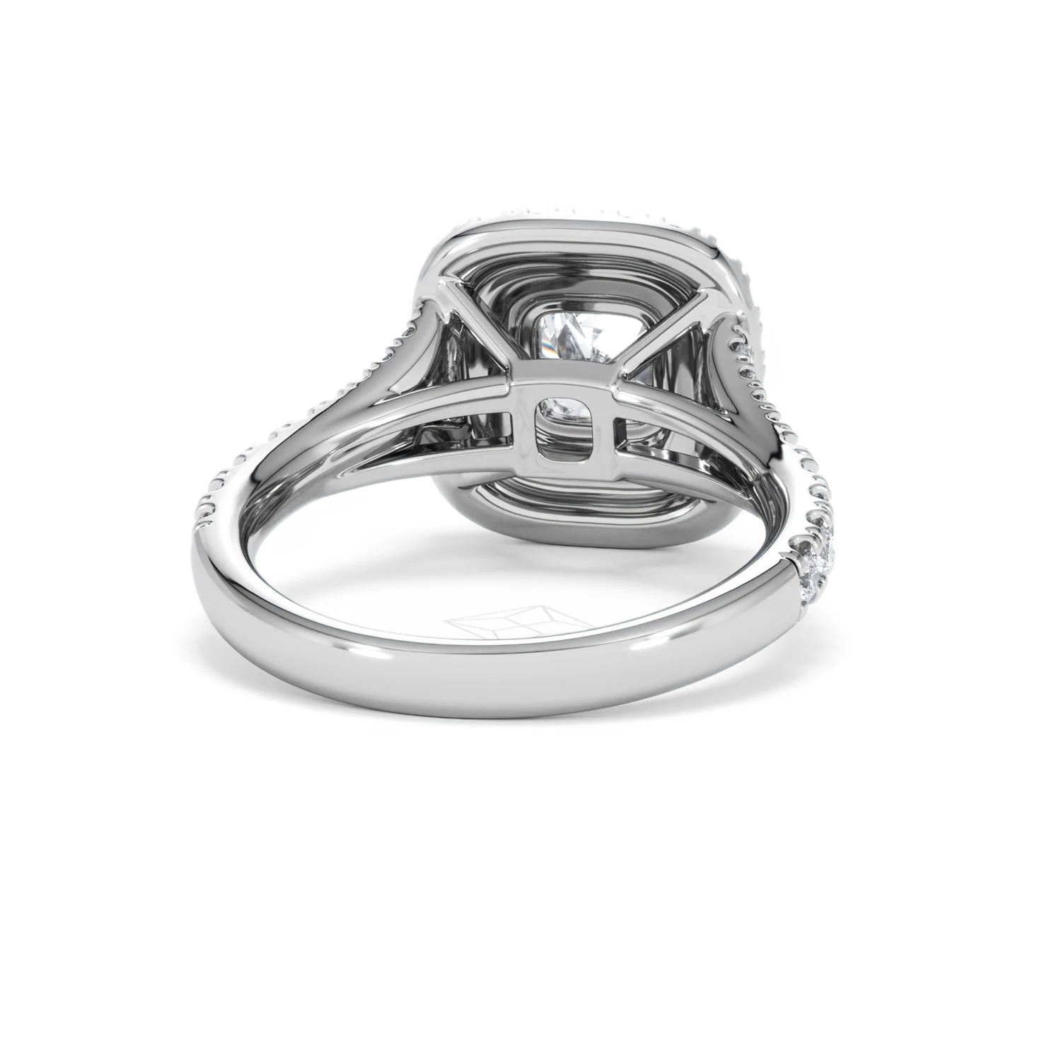 Anastasia GIA Diamond Halo Engagement Ring 18K White Gold 1.85ct G/VS2 - Image 45