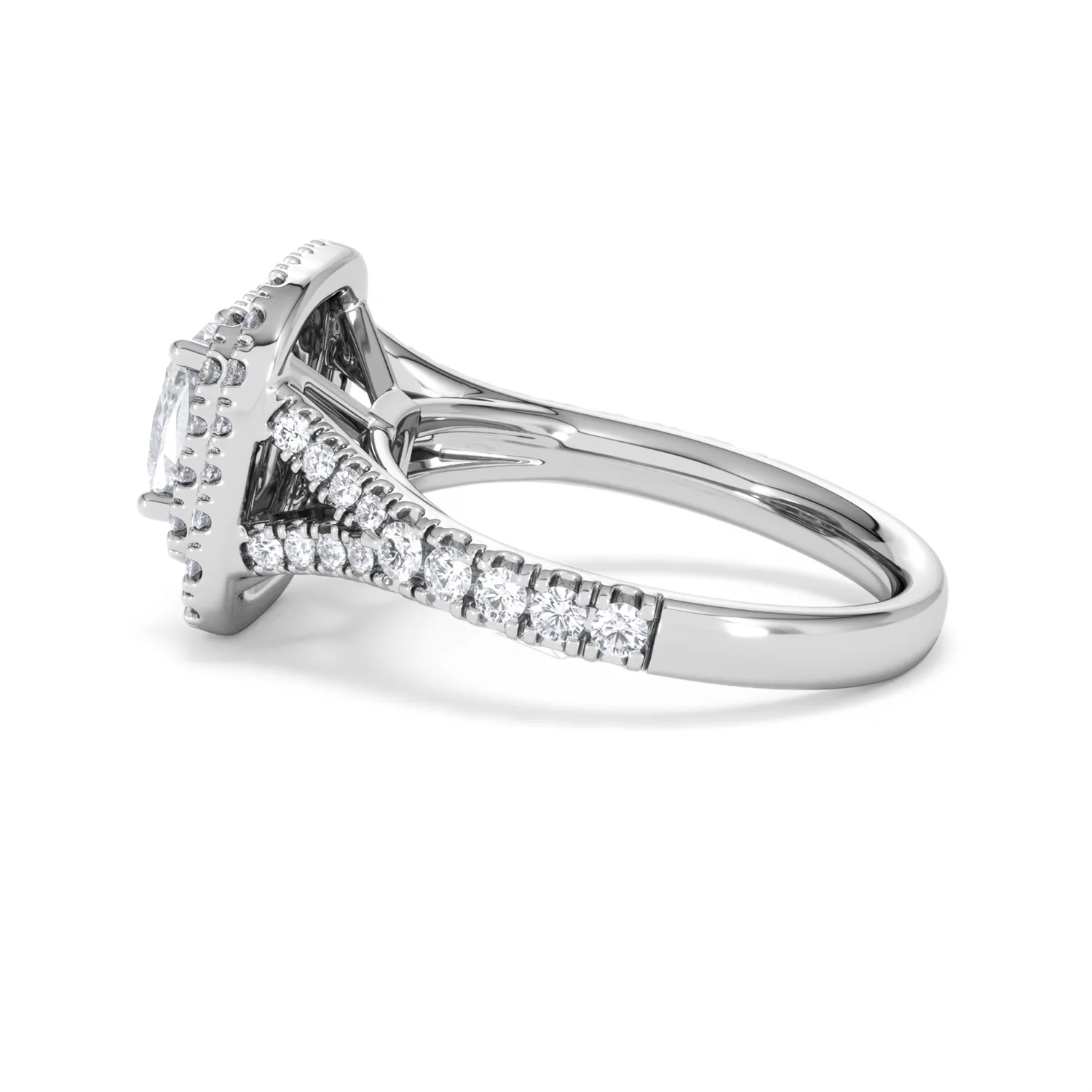 Anastasia GIA Diamond Halo Engagement Ring 18K White Gold 1.85ct G/VS2 - Image 65