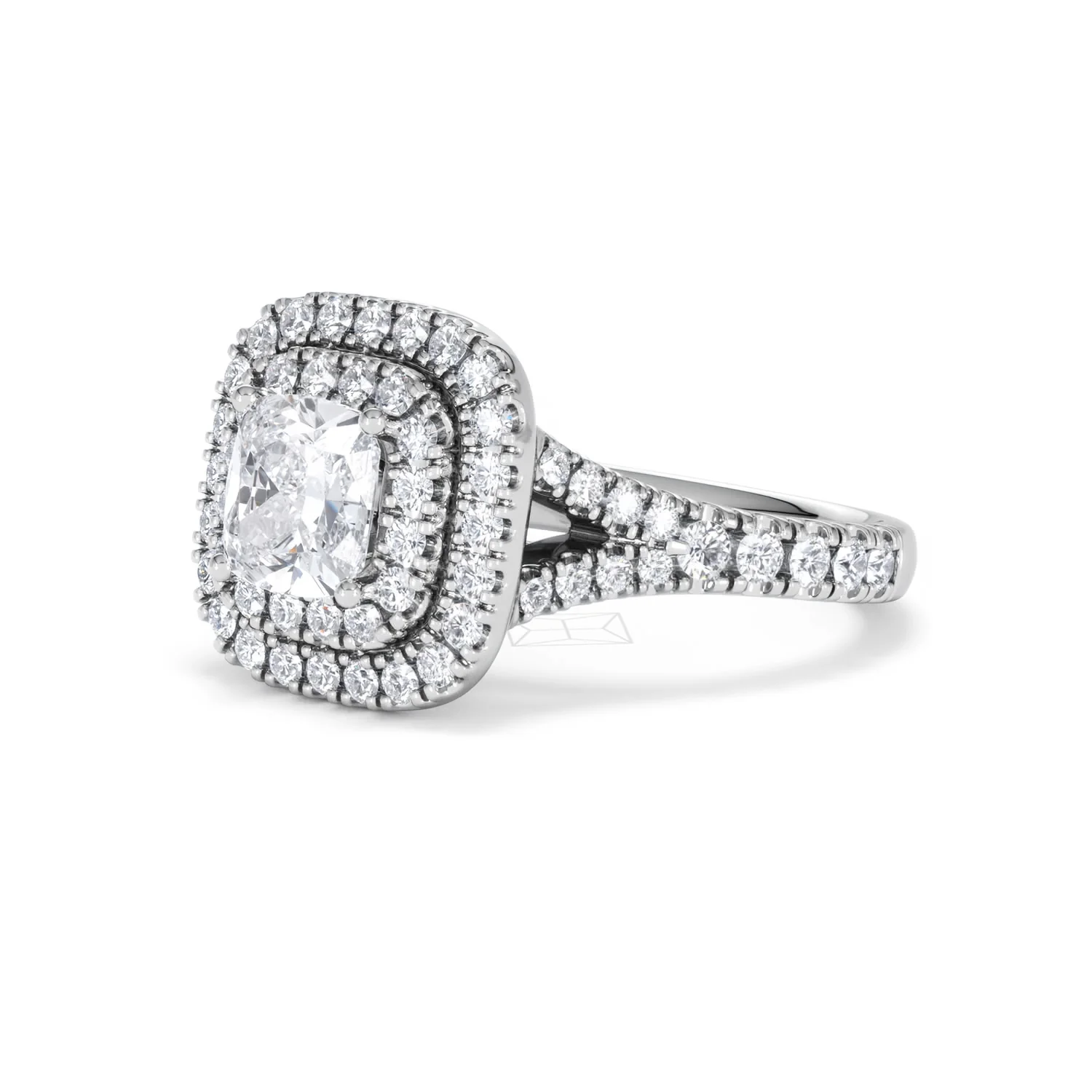 Anastasia GIA Diamond Halo Engagement Ring 18K White Gold 1.85ct G/VS2 - Image 79