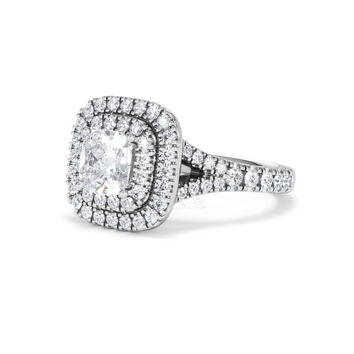 Anastasia GIA Diamond Halo Engagement Ring 18K White Gold 1.85ct G/VS2 - Image 80