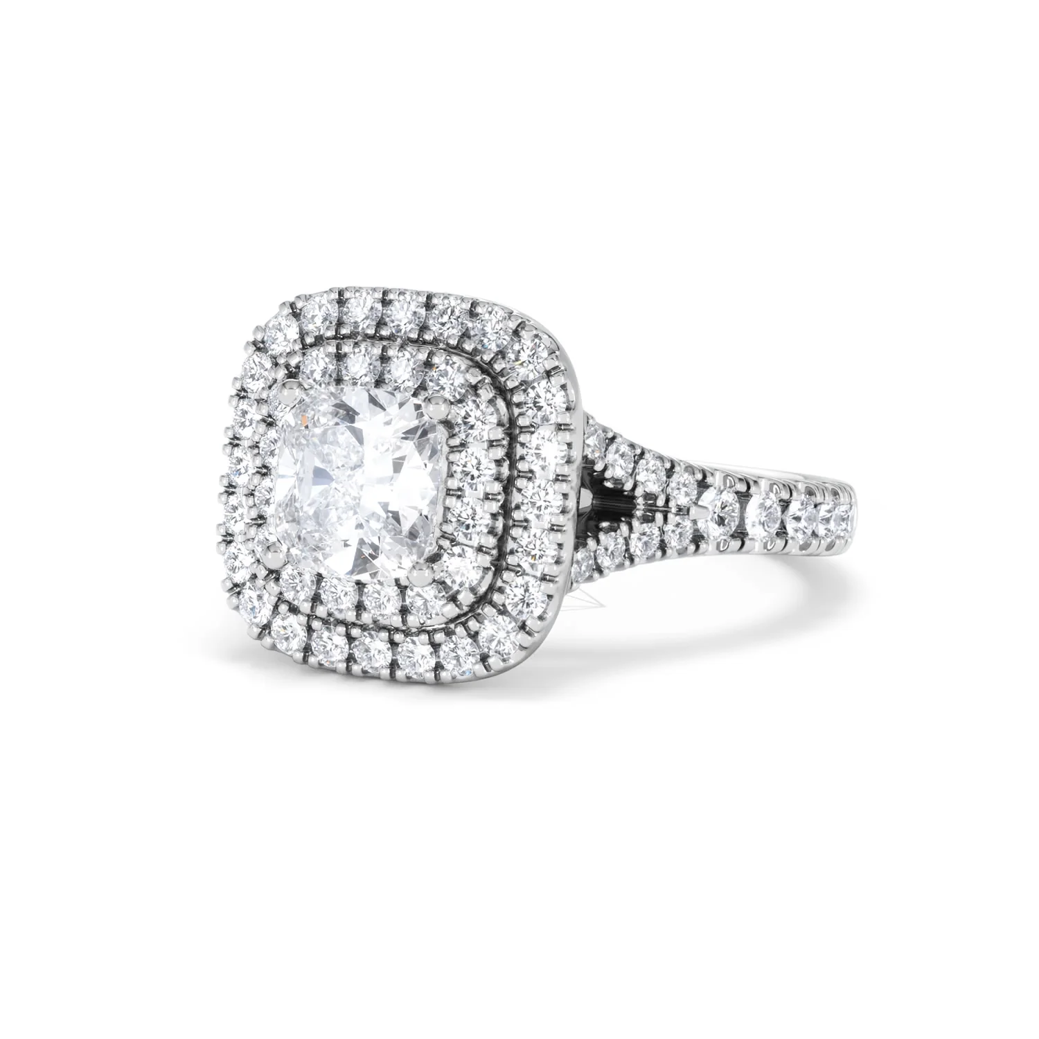 Anastasia GIA Diamond Halo Engagement Ring 18K White Gold 1.85ct G/VS2 - Image 82