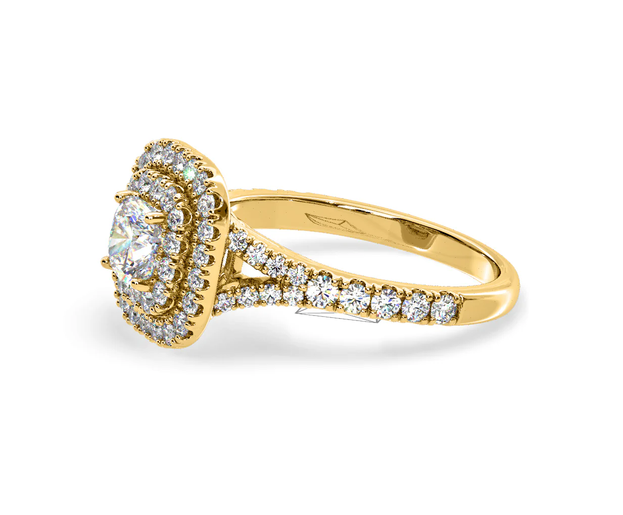 Anastasia Diamond Halo Engagement Ring in 18K Gold 1.30ct G/SI2 - Image 102