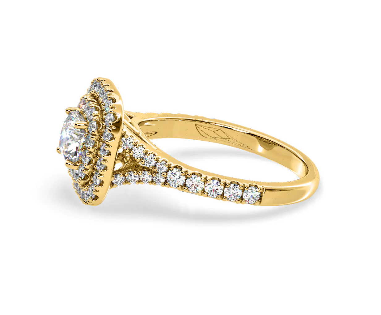 Anastasia Diamond Halo Engagement Ring in 18K Gold 1.30ct G/SI2 - Image 105
