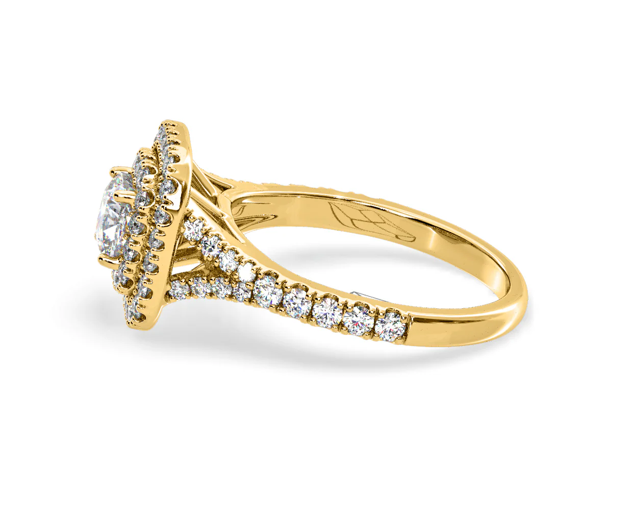 Anastasia Diamond Halo Engagement Ring in 18K Gold 1.30ct G/SI2 - Image 107