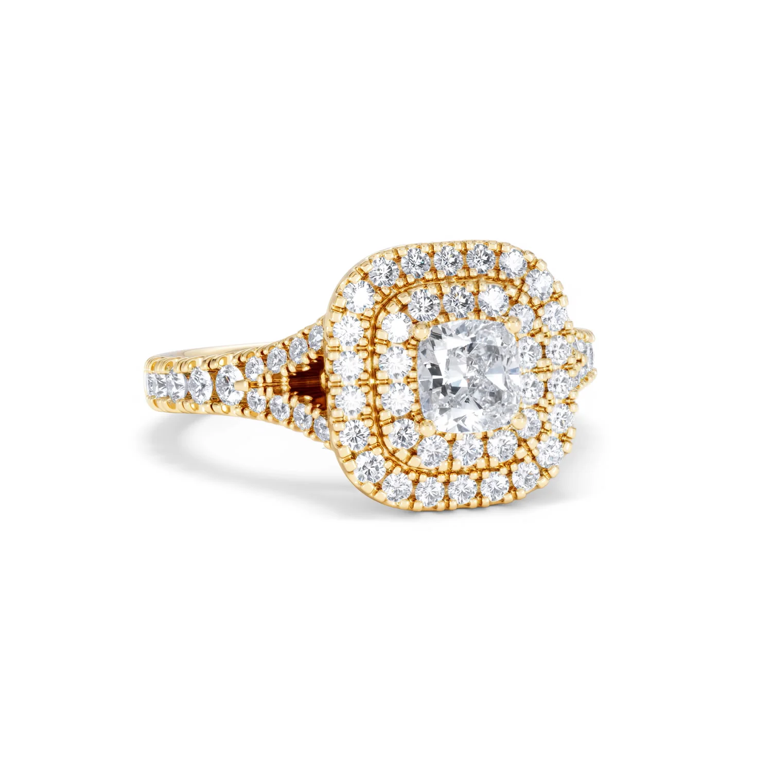 Anastasia Diamond Halo Engagement Ring in 18K Gold 1.30ct G/SI2 - Image 12