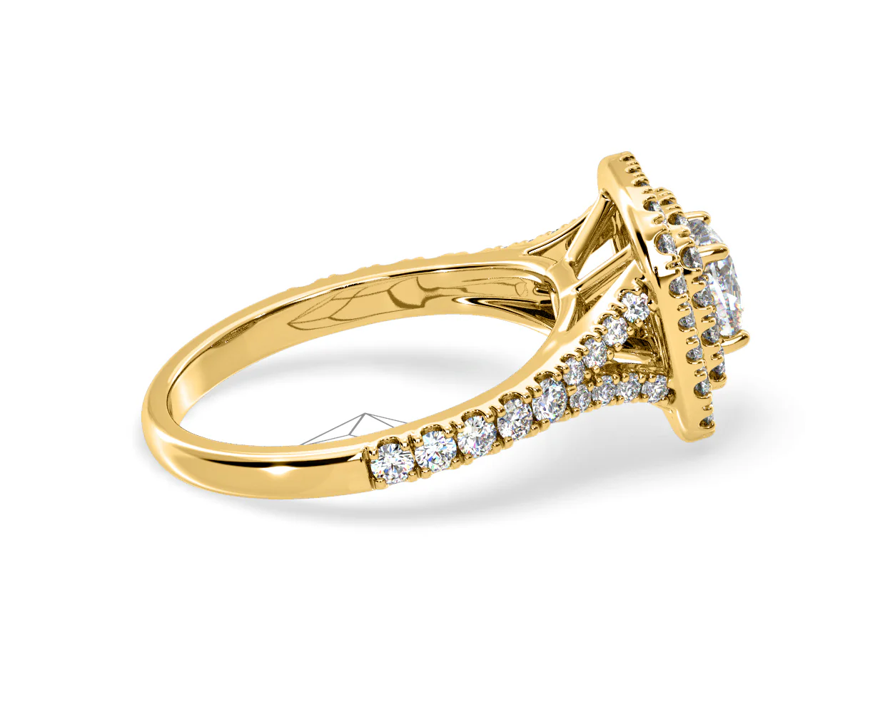 Anastasia Diamond Halo Engagement Ring in 18K Gold 1.30ct G/SI2 - Image 145