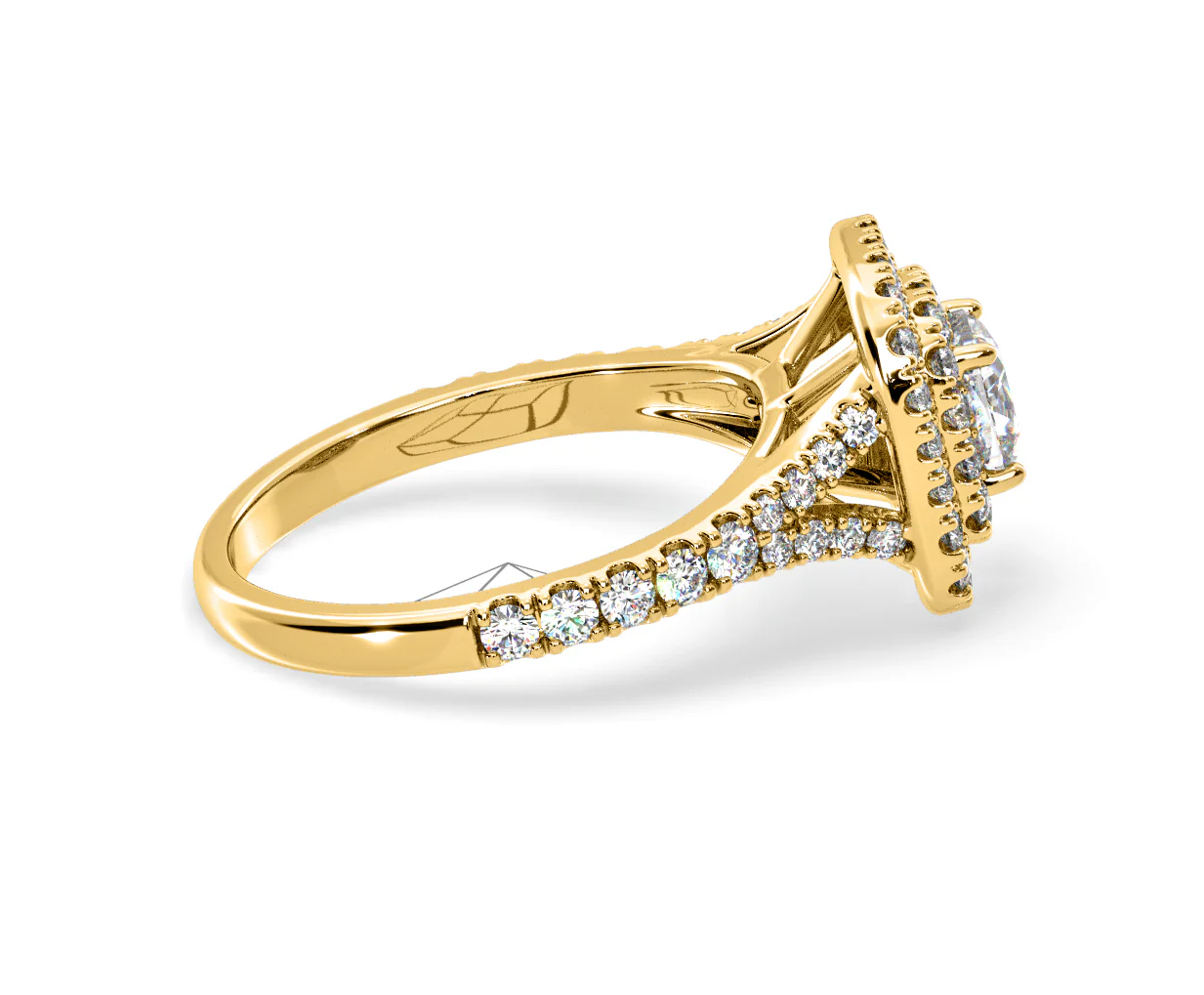 Anastasia Diamond Halo Engagement Ring in 18K Gold 1.30ct G/SI2 - Image 146