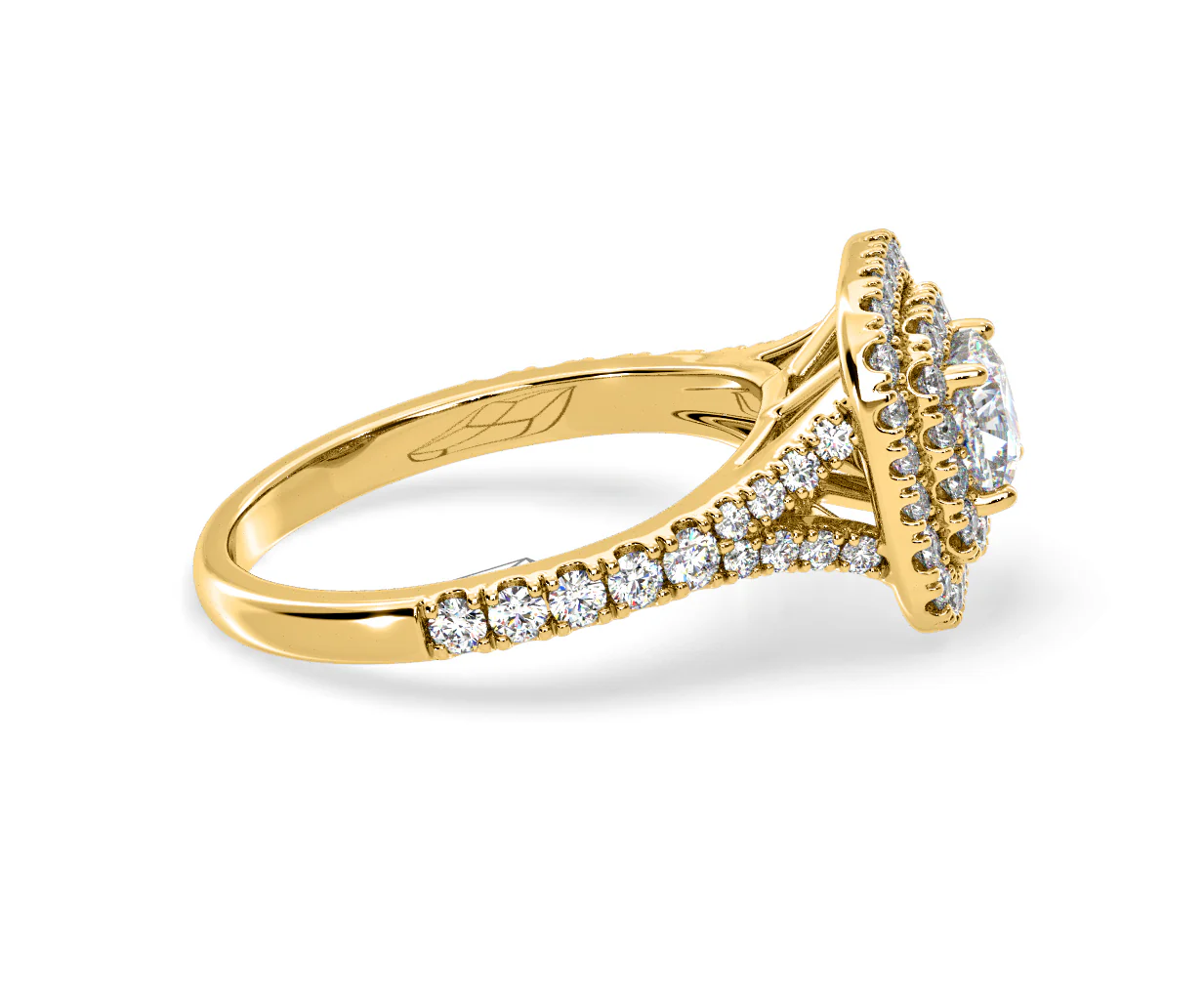 Anastasia Diamond Halo Engagement Ring in 18K Gold 1.30ct G/SI2 - Image 148
