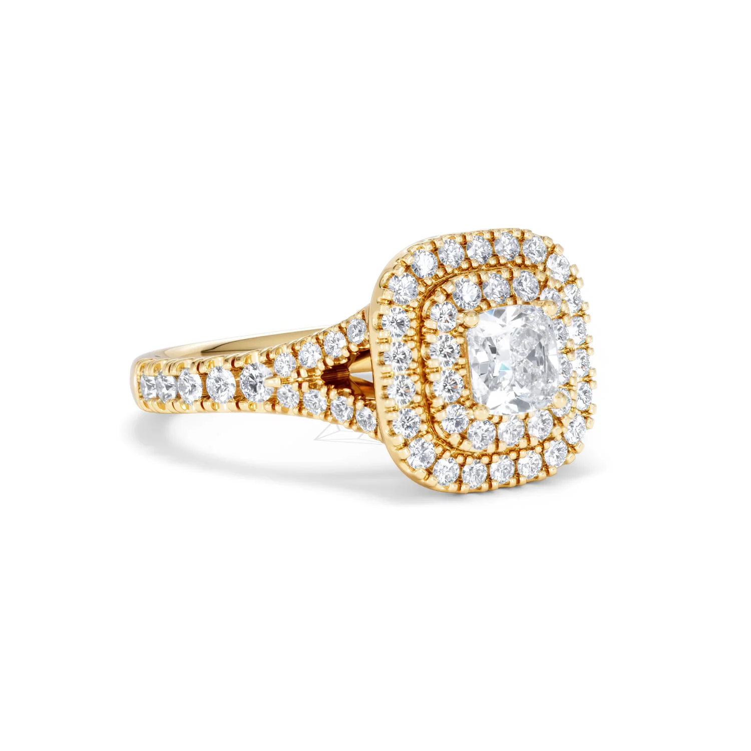 Anastasia Diamond Halo Engagement Ring in 18K Gold 1.30ct G/SI2 - Image 15