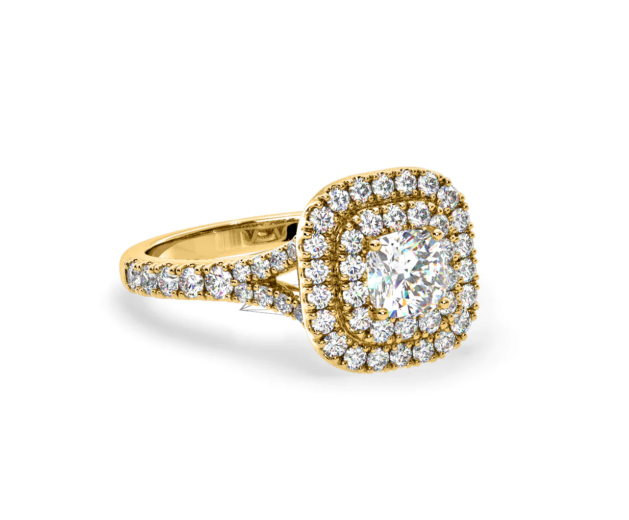 Anastasia Diamond Halo Engagement Ring in 18K Gold 1.30ct G/SI2 - Image 161