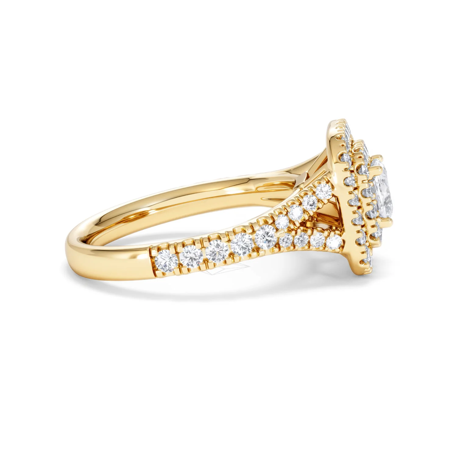 Anastasia Diamond Halo Engagement Ring in 18K Gold 1.30ct G/SI2 - Image 27