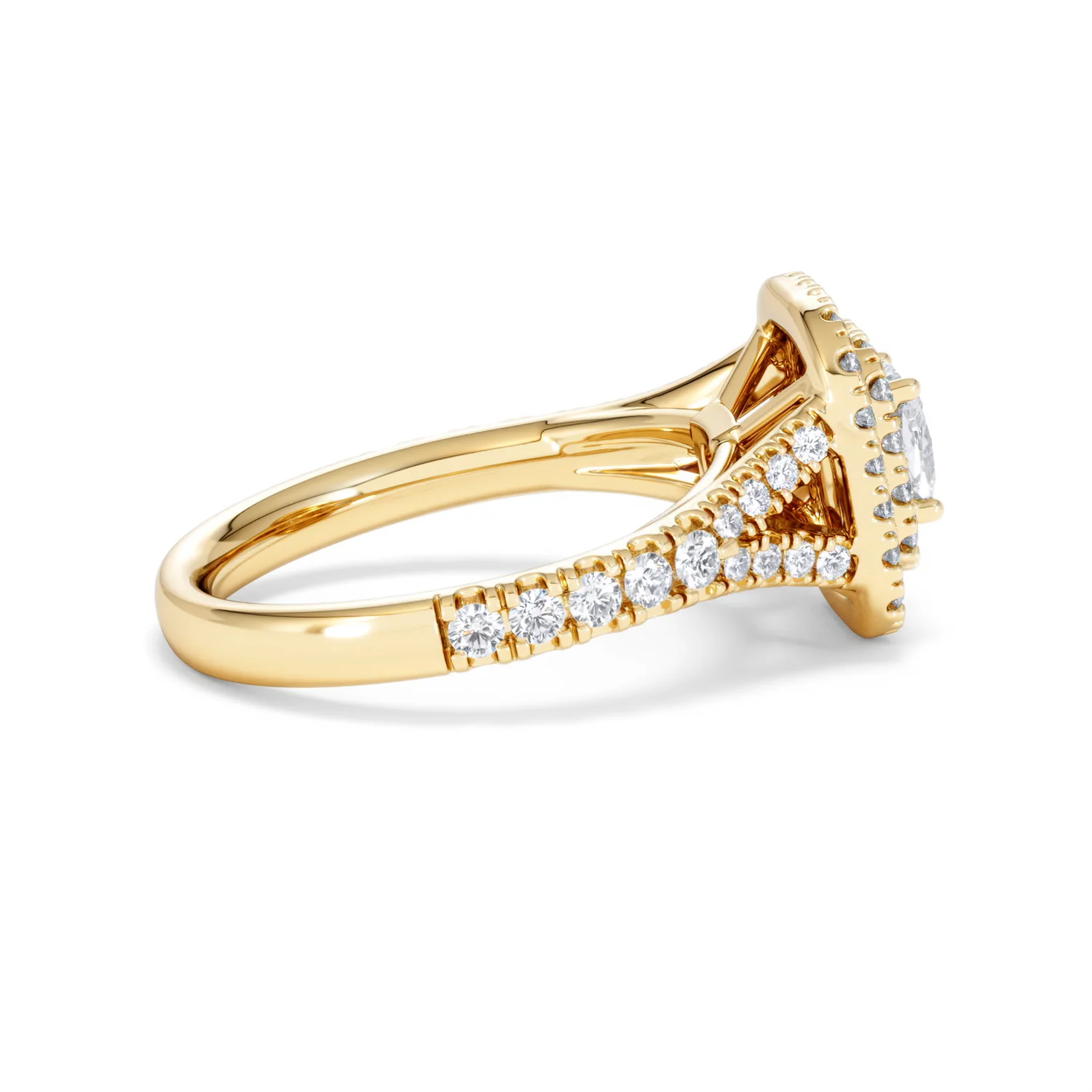 Anastasia Diamond Halo Engagement Ring in 18K Gold 1.30ct G/SI2 - Image 30