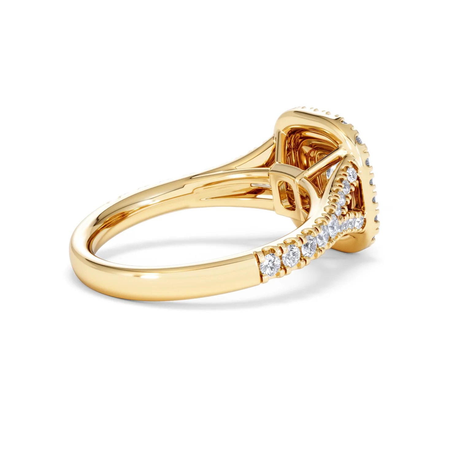 Anastasia Diamond Halo Engagement Ring in 18K Gold 1.30ct G/SI2 - Image 36