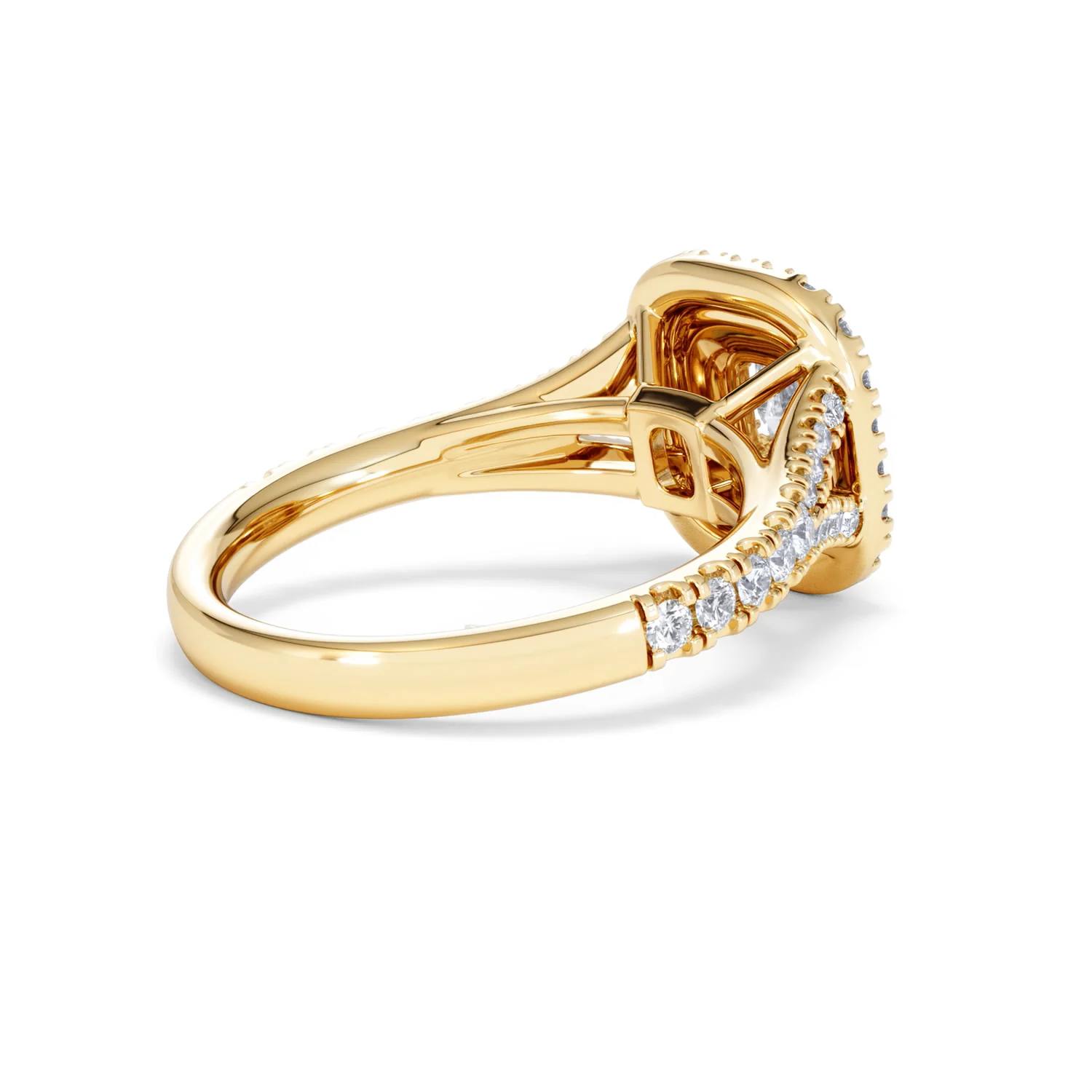 Anastasia Diamond Halo Engagement Ring in 18K Gold 1.30ct G/SI2 - Image 37