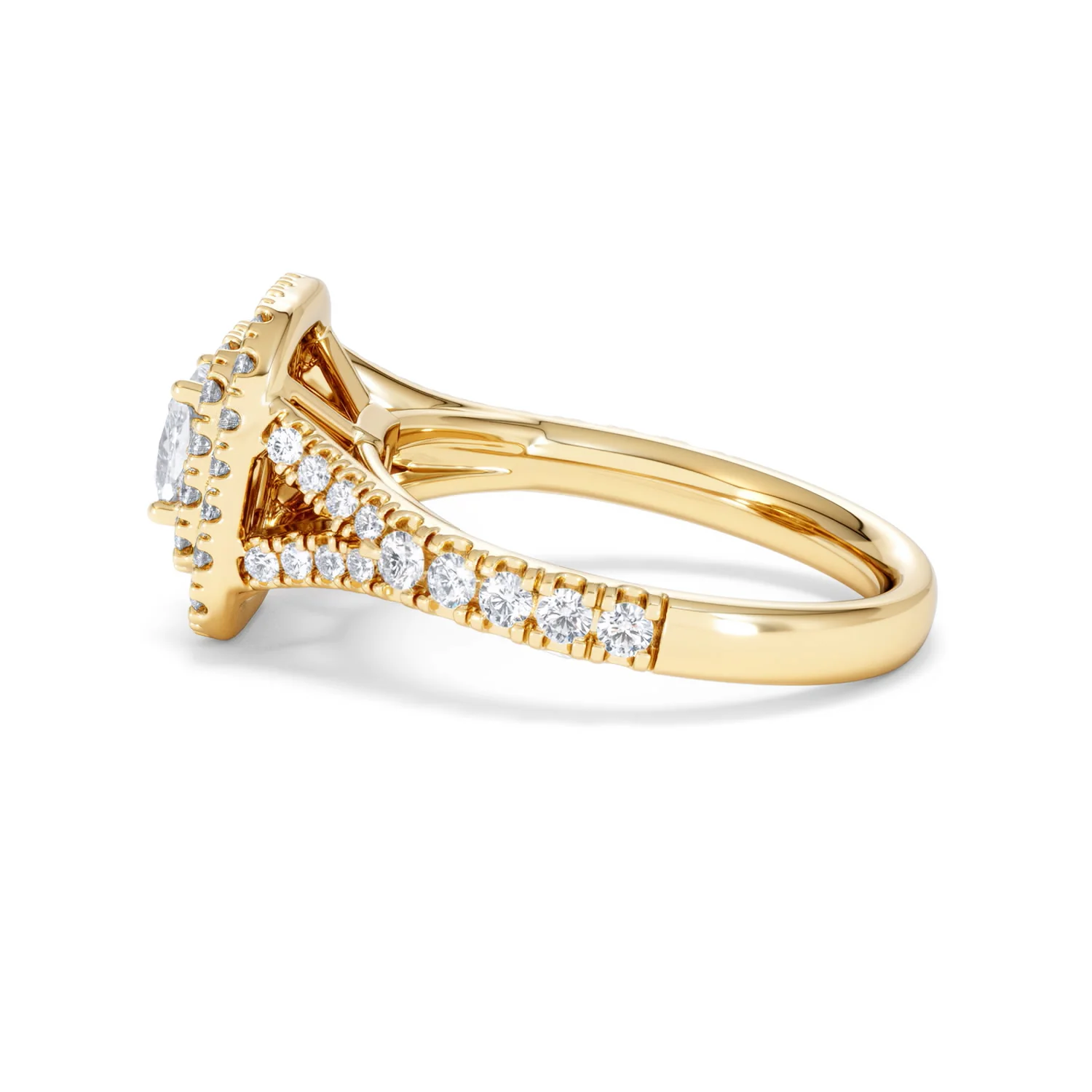 Anastasia Diamond Halo Engagement Ring in 18K Gold 1.30ct G/SI2 - Image 66
