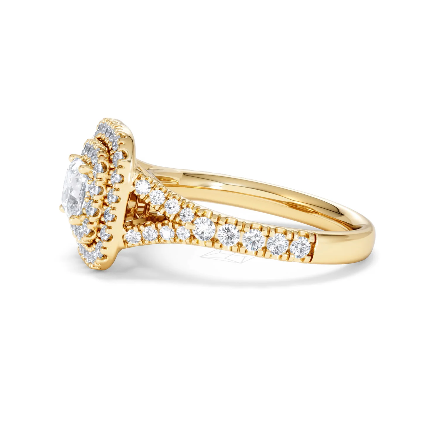 Anastasia Diamond Halo Engagement Ring in 18K Gold 1.30ct G/SI2 - Image 71