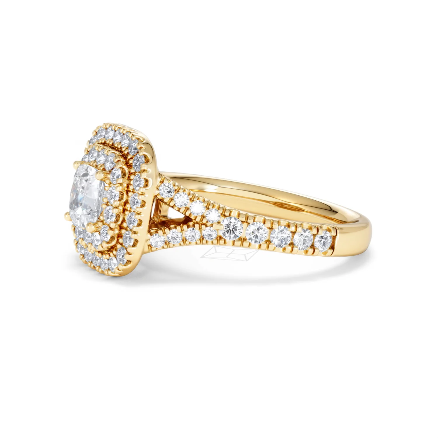 Anastasia Diamond Halo Engagement Ring in 18K Gold 1.30ct G/SI2 - Image 74
