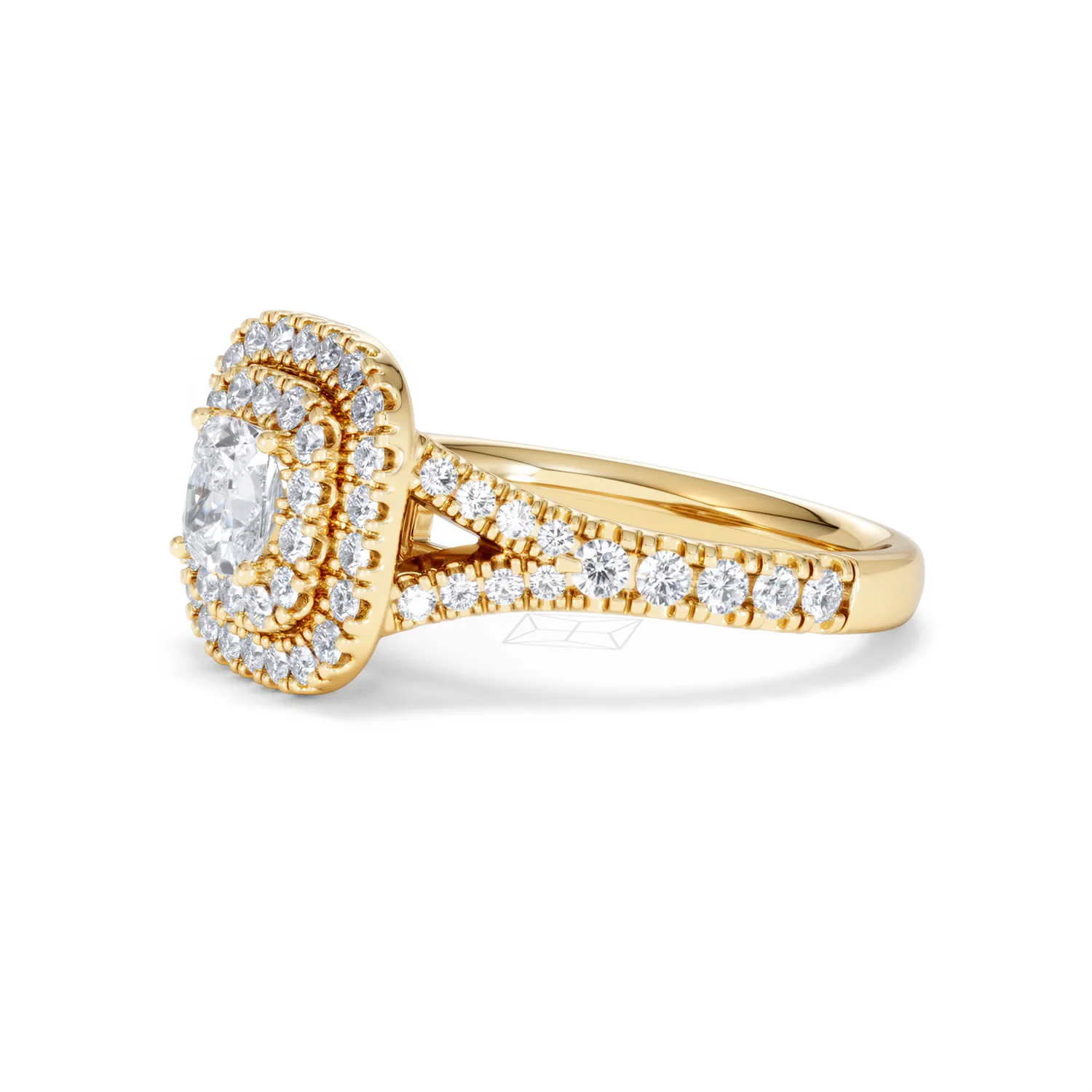 Anastasia Diamond Halo Engagement Ring in 18K Gold 1.30ct G/SI2 - Image 75