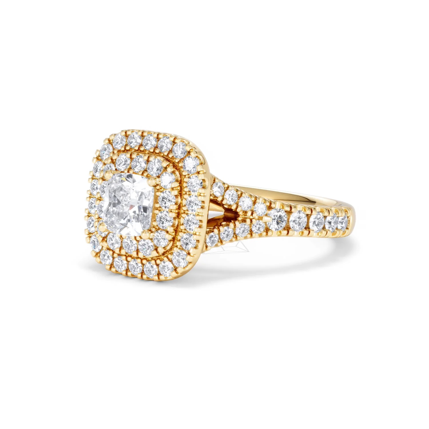 Anastasia Diamond Halo Engagement Ring in 18K Gold 1.30ct G/SI2 - Image 80
