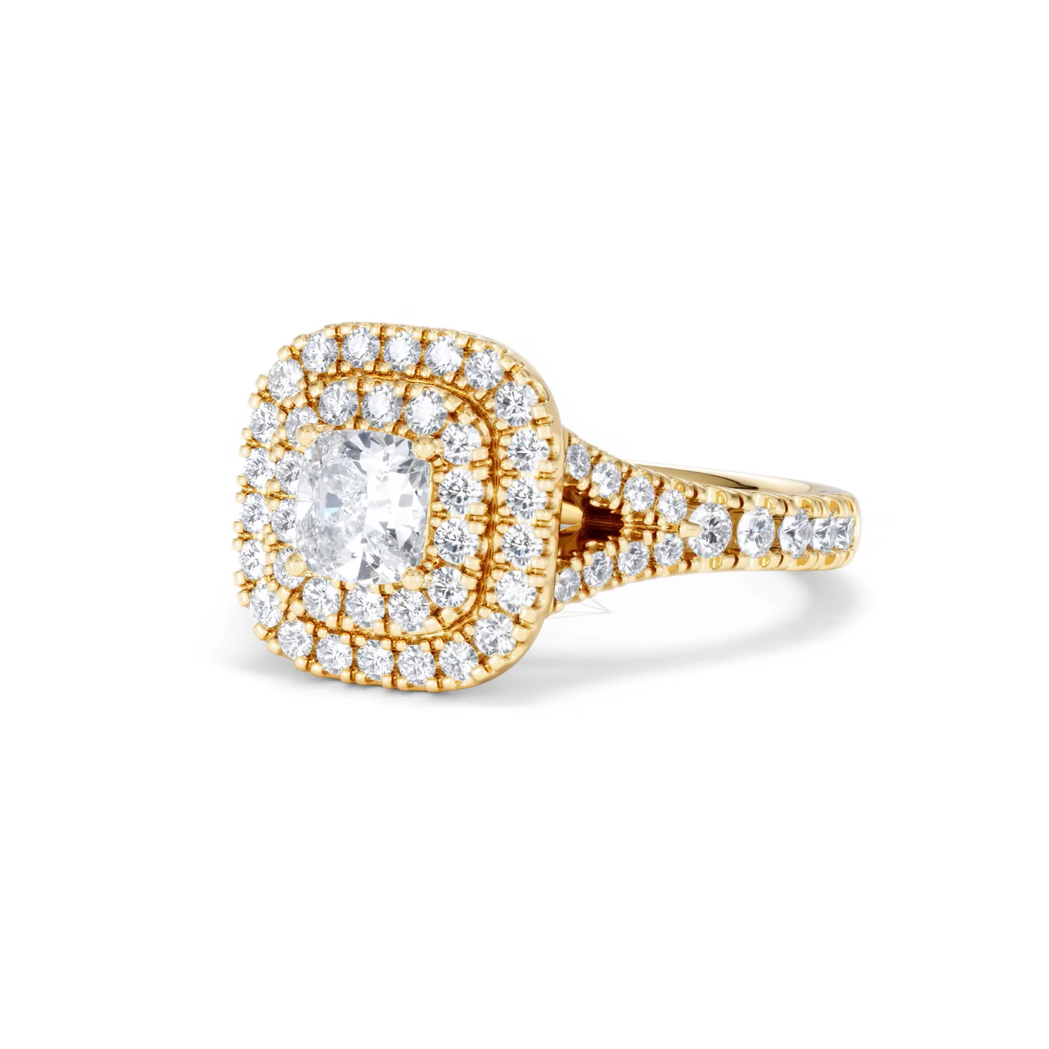 Anastasia Diamond Halo Engagement Ring in 18K Gold 1.30ct G/SI2 - Image 82