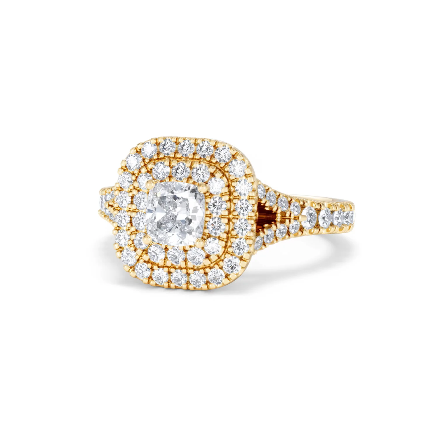Anastasia Diamond Halo Engagement Ring in 18K Gold 1.30ct G/SI2 - Image 84