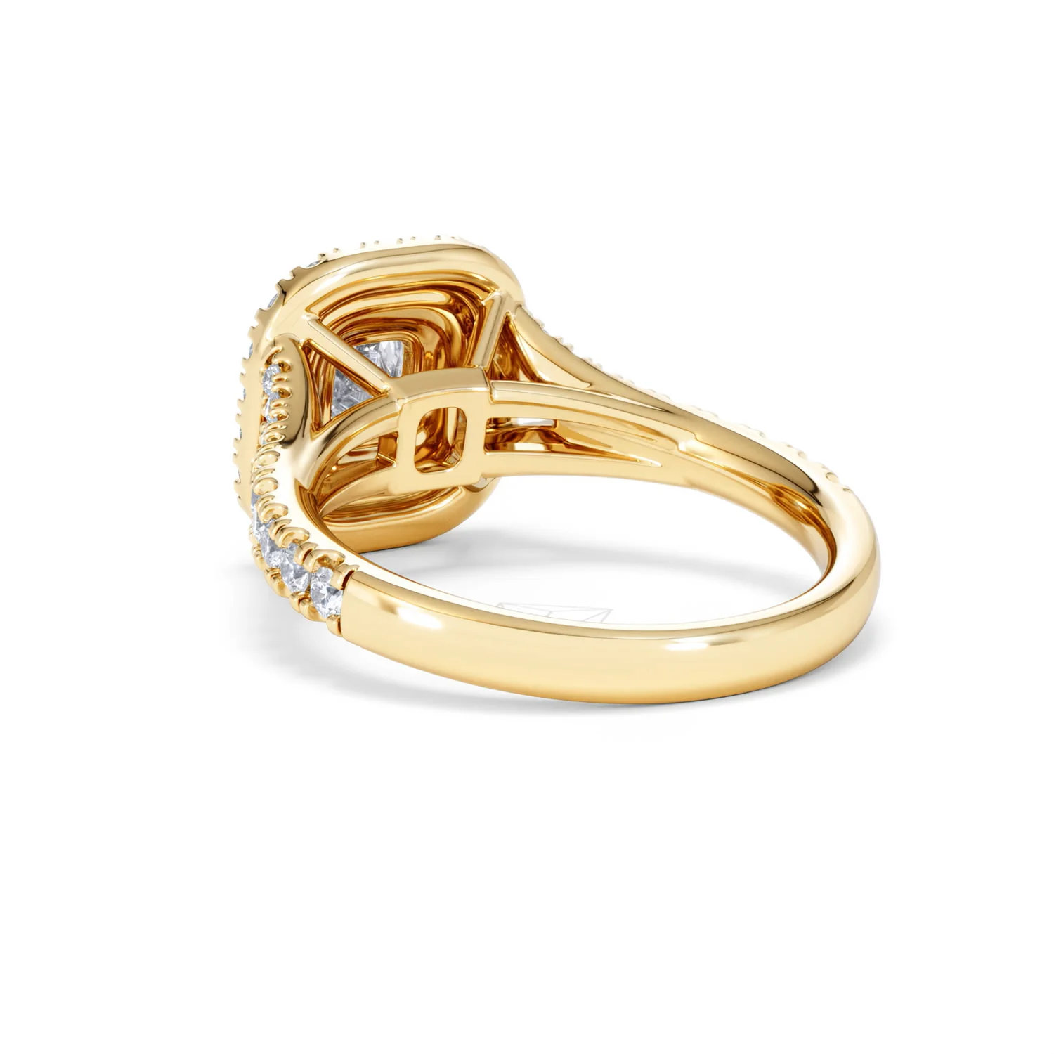 Anastasia Diamond Halo Engagement Ring in 18K Gold 1.30ct G/VS2 - Image 55