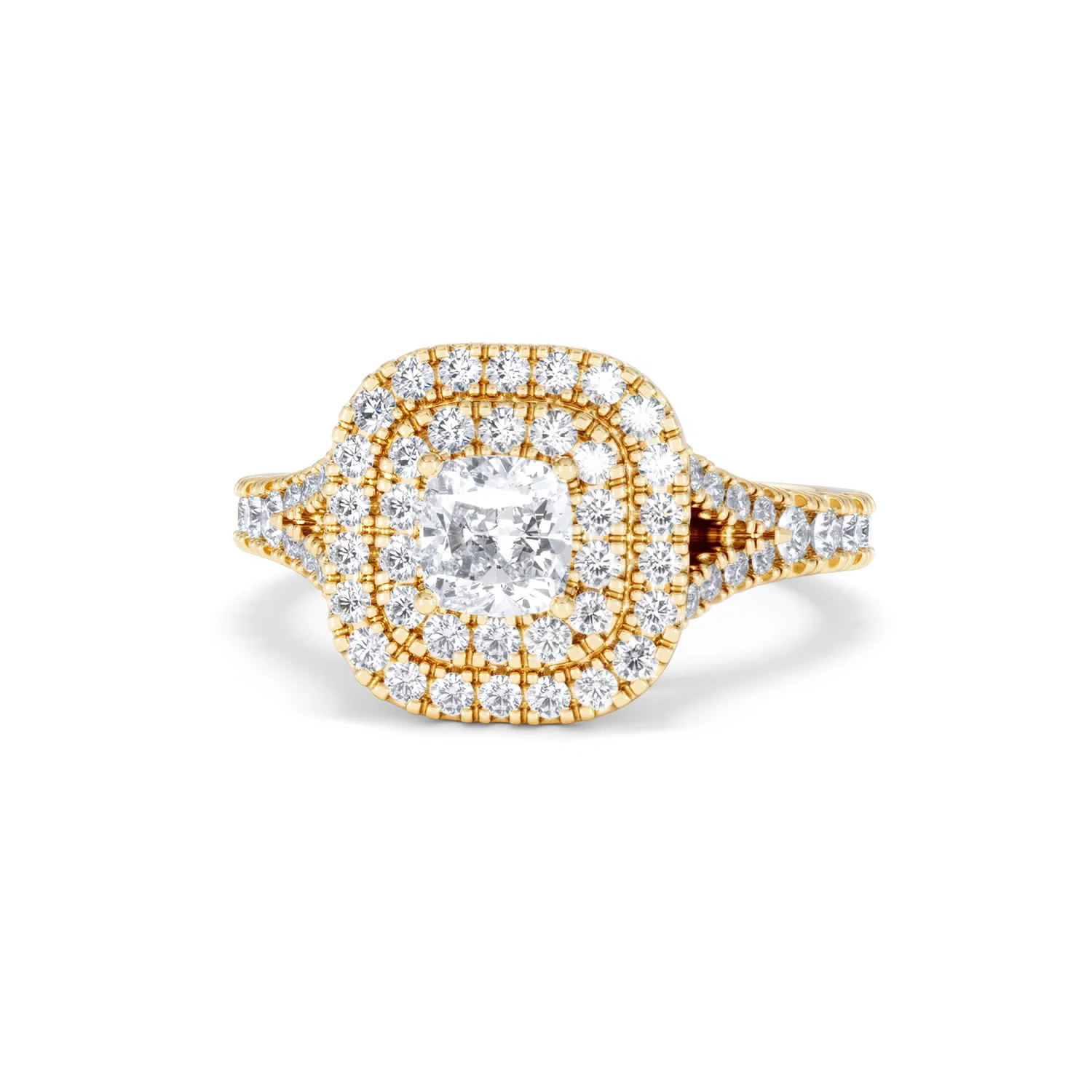Anastasia Diamond Halo Engagement Ring in 18K Gold 1.30ct G/VS2 - Image 86