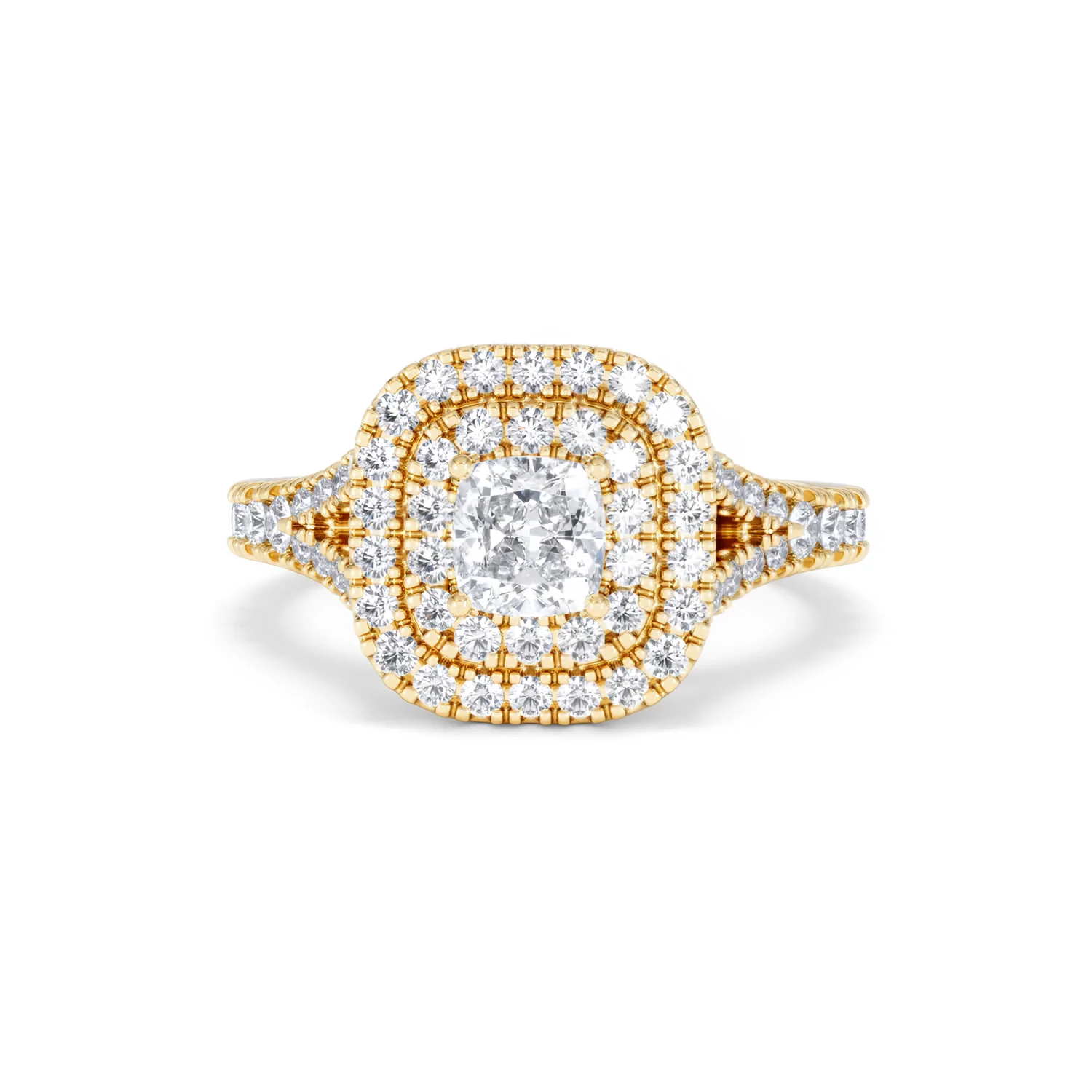 Anastasia Diamond Halo Engagement Ring in 18K Gold 1.30ct G/VS2 - Image 87