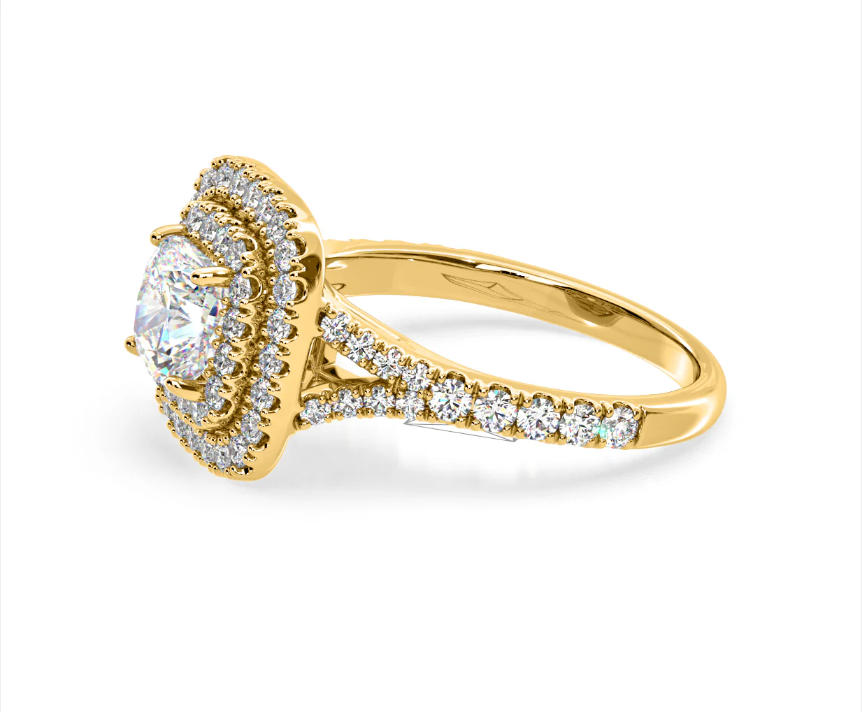 Anastasia GIA Diamond Halo Engagement Ring in 18K Gold 1.85ct G/VS2 - Image 103