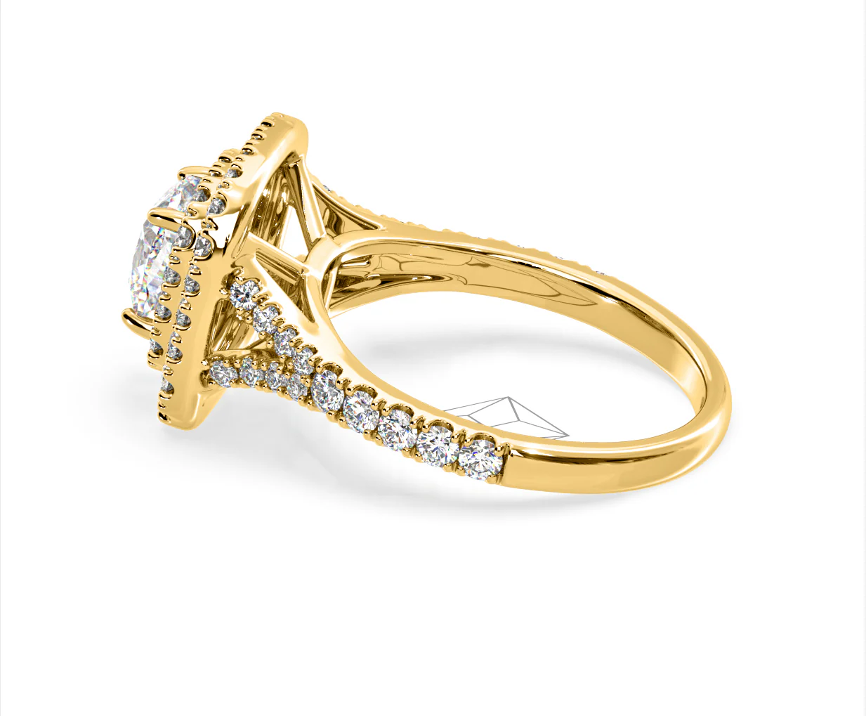 Anastasia GIA Diamond Halo Engagement Ring in 18K Gold 1.85ct G/VS2 - Image 111