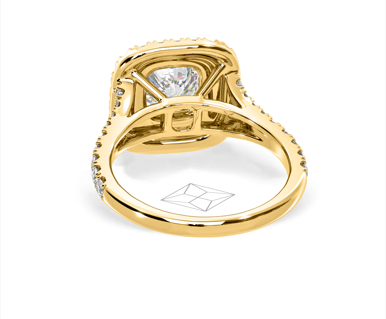 Anastasia GIA Diamond Halo Engagement Ring in 18K Gold 1.85ct G/VS2 - Image 125