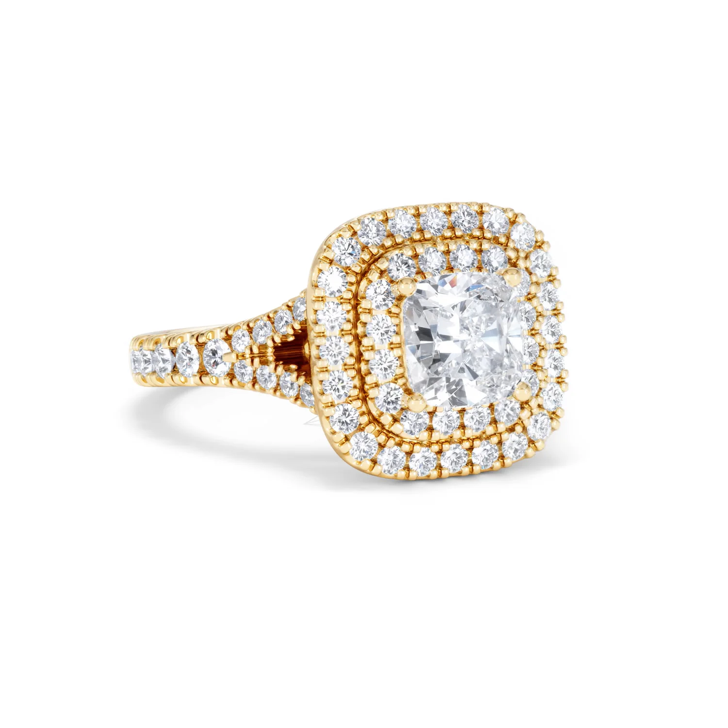Anastasia GIA Diamond Halo Engagement Ring in 18K Gold 1.85ct G/VS2 - Image 13
