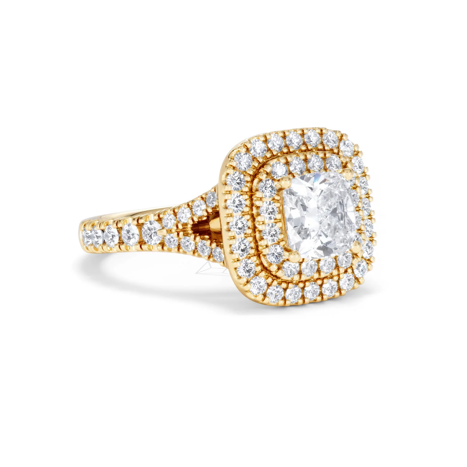 Anastasia GIA Diamond Halo Engagement Ring in 18K Gold 1.85ct G/VS2 - Image 15