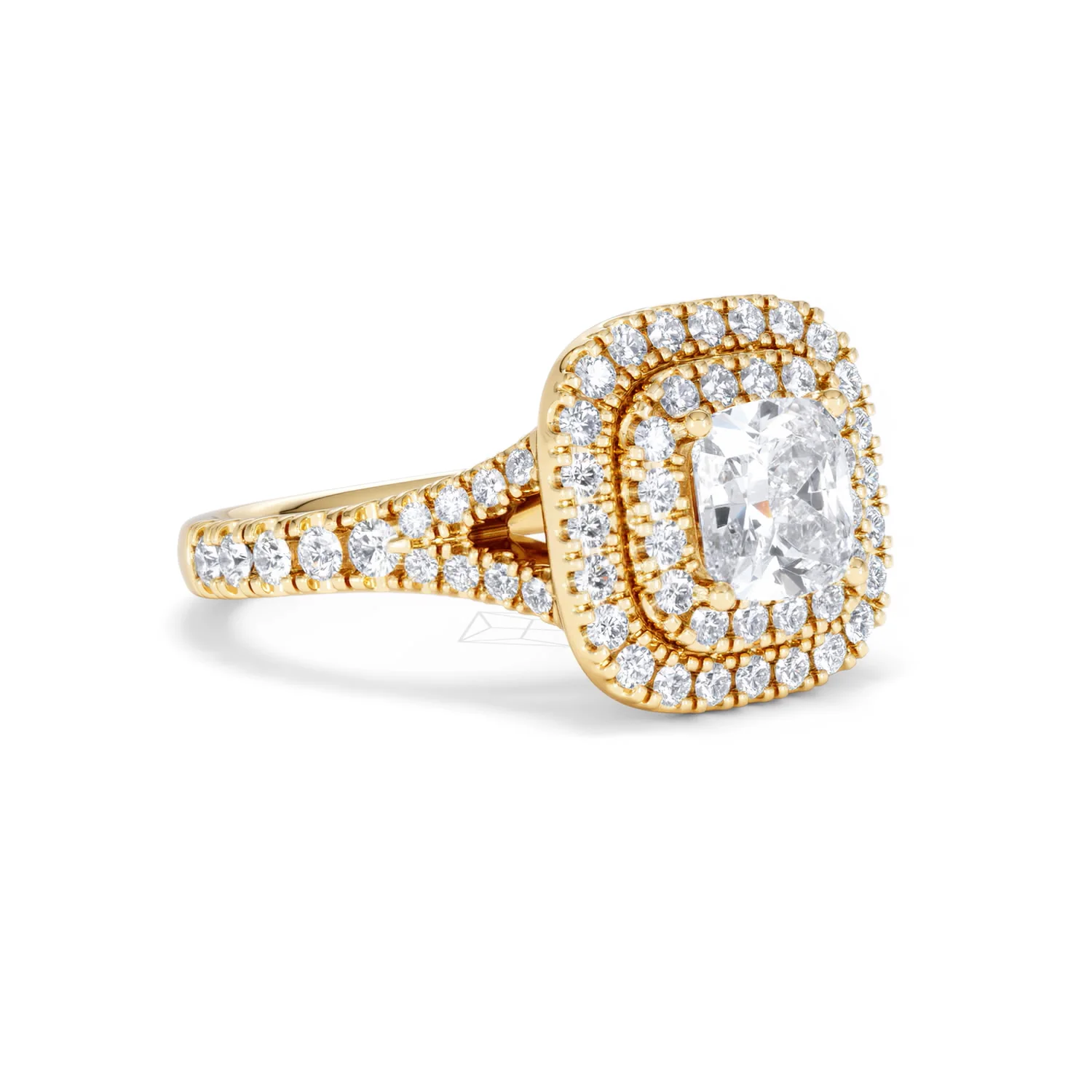 Anastasia GIA Diamond Halo Engagement Ring in 18K Gold 1.85ct G/VS2 - Image 16