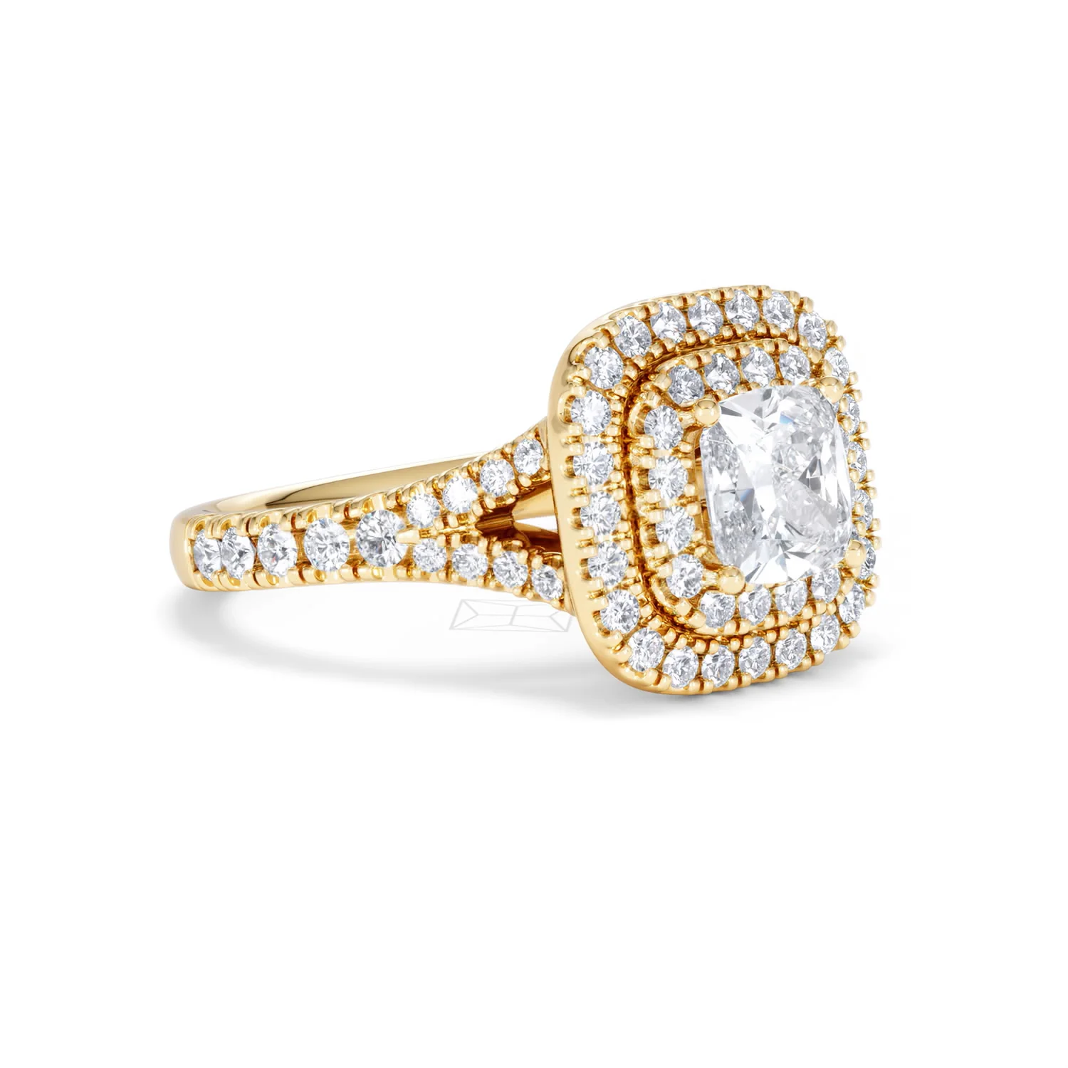 Anastasia GIA Diamond Halo Engagement Ring in 18K Gold 1.85ct G/VS2 - Image 17