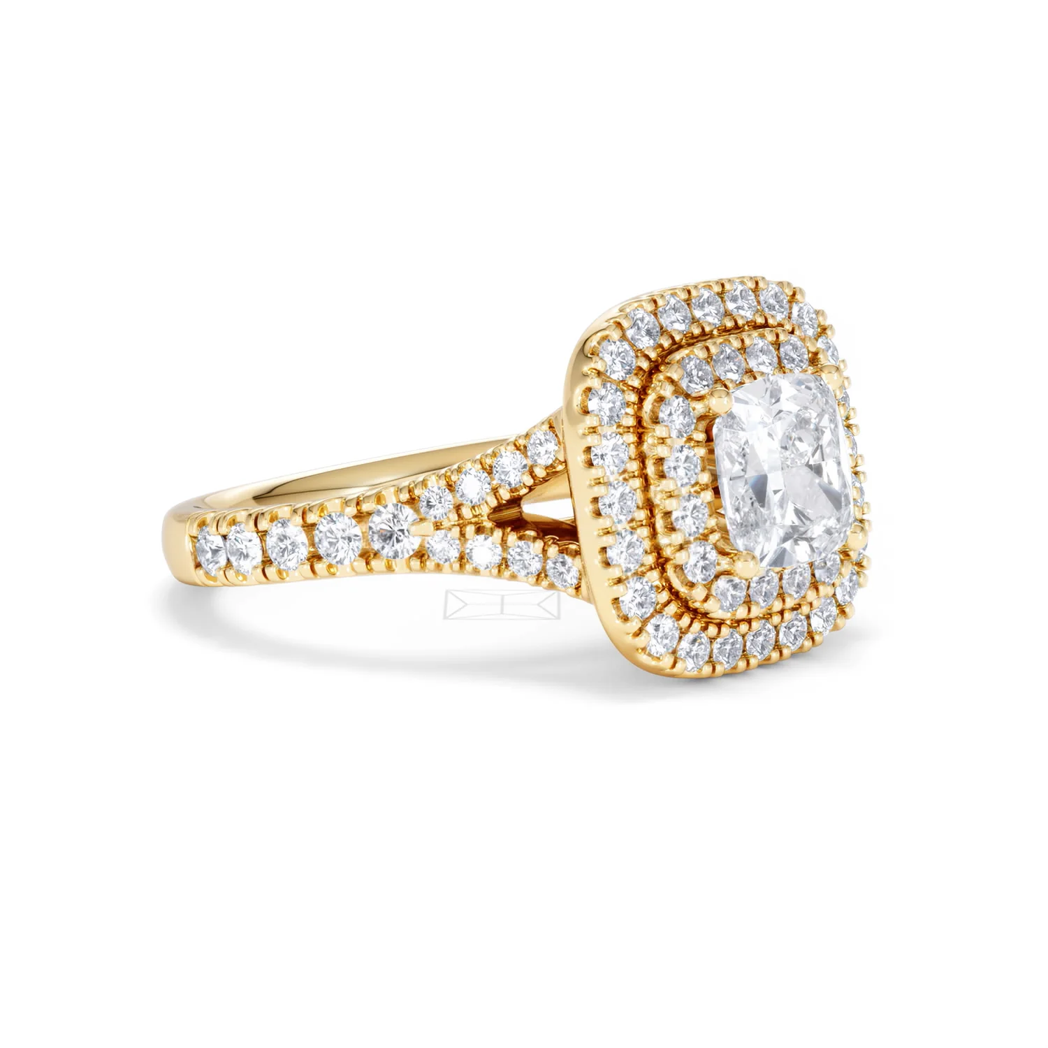 Anastasia GIA Diamond Halo Engagement Ring in 18K Gold 1.85ct G/VS2 - Image 18