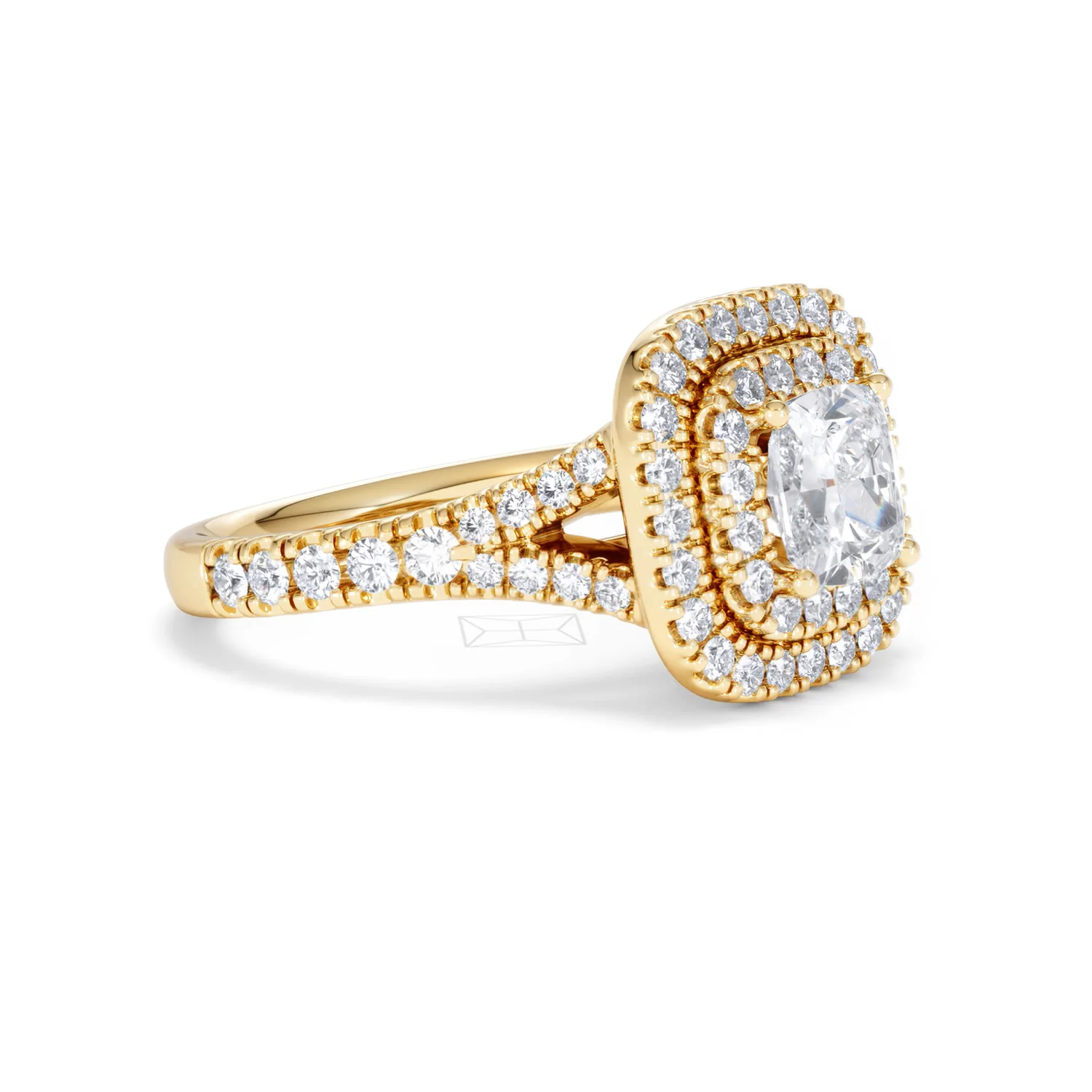Anastasia GIA Diamond Halo Engagement Ring in 18K Gold 1.85ct G/VS2 - Image 19