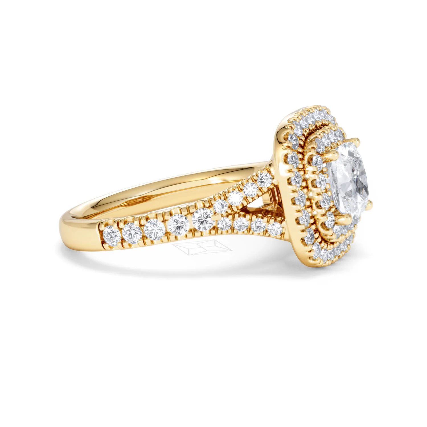 Anastasia GIA Diamond Halo Engagement Ring in 18K Gold 1.85ct G/VS2 - Image 23