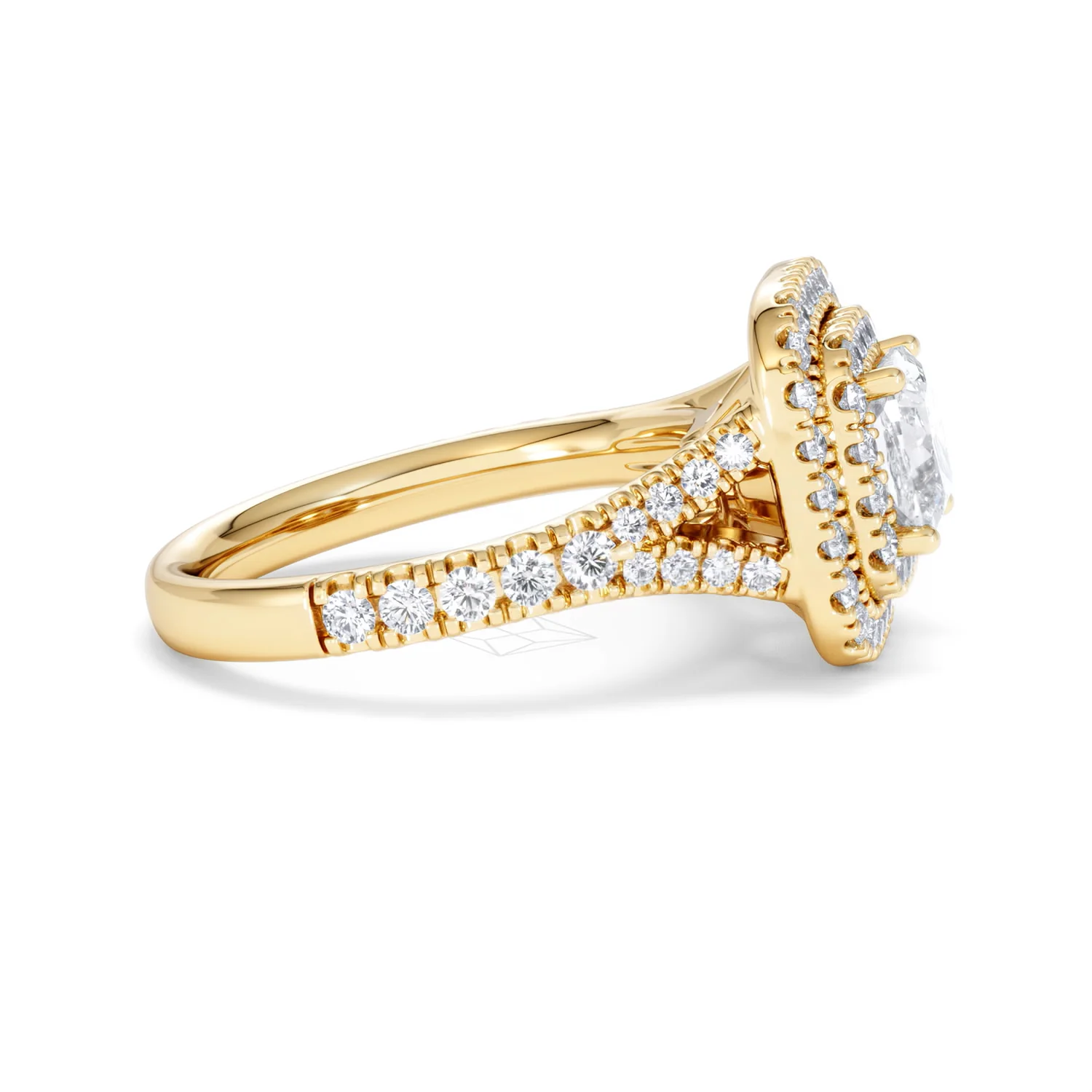 Anastasia GIA Diamond Halo Engagement Ring in 18K Gold 1.85ct G/VS2 - Image 26