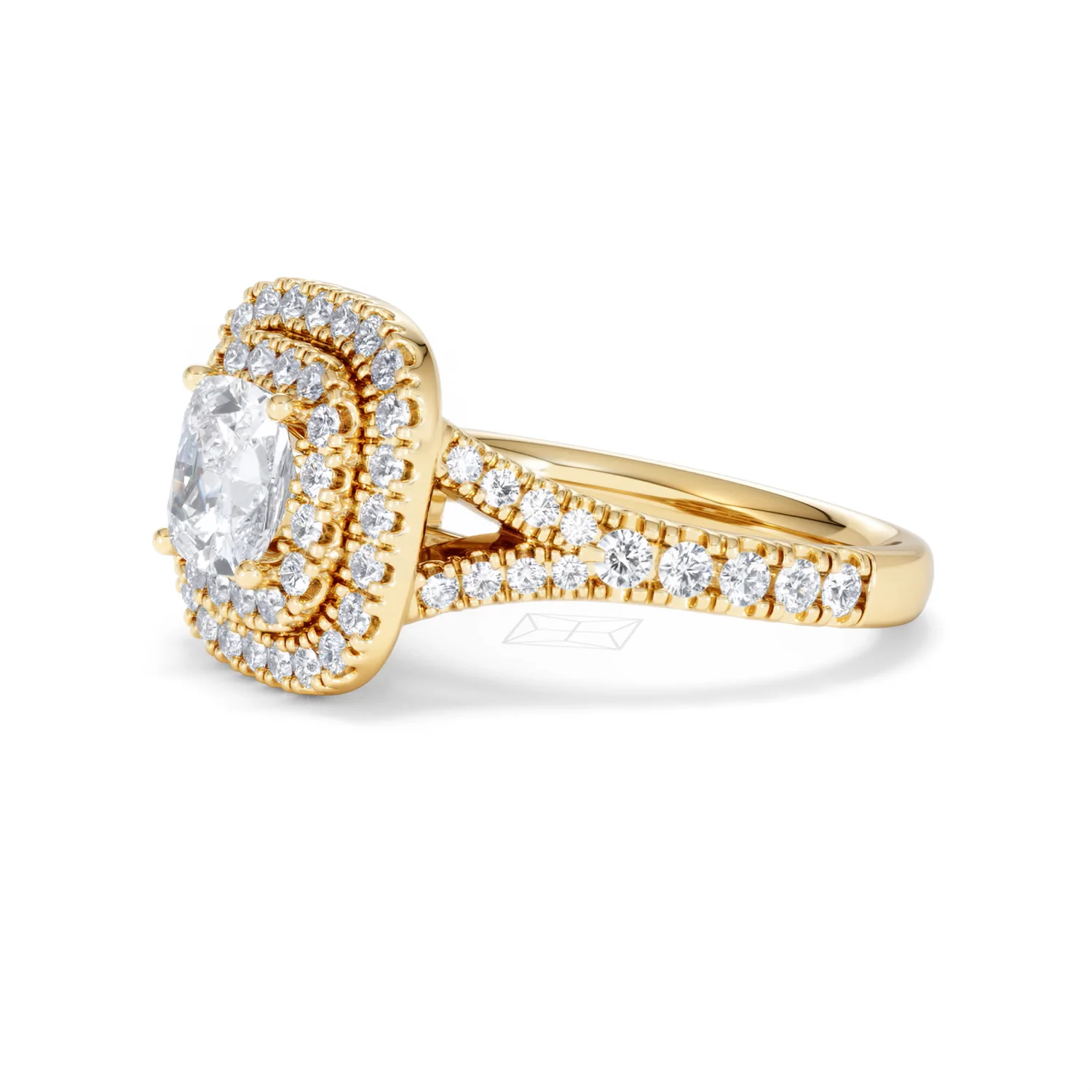 Anastasia GIA Diamond Halo Engagement Ring in 18K Gold 1.85ct G/VS2 - Image 75