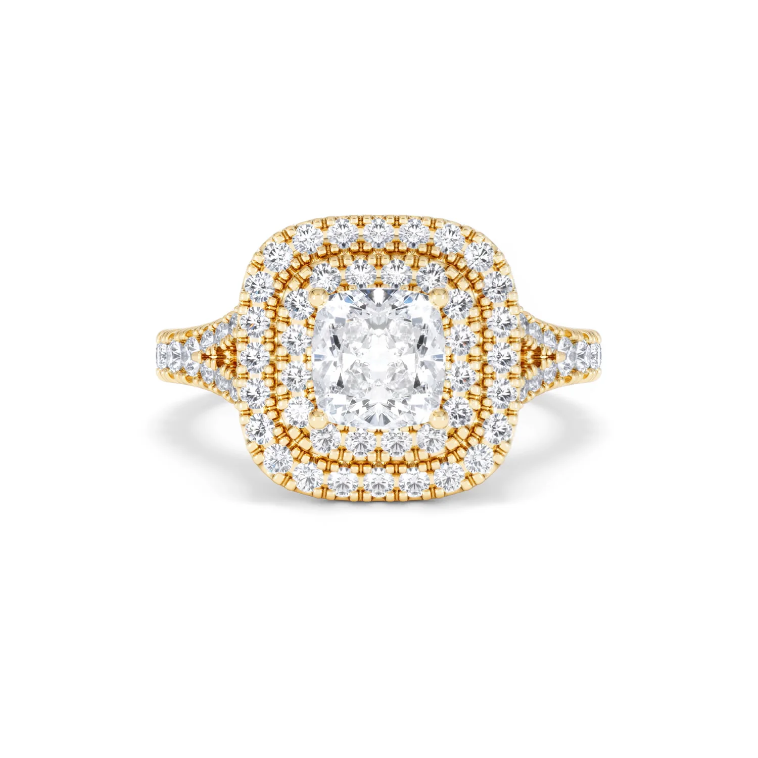 Anastasia GIA Diamond Halo Engagement Ring in 18K Gold 1.85ct G/VS2 - Image 8