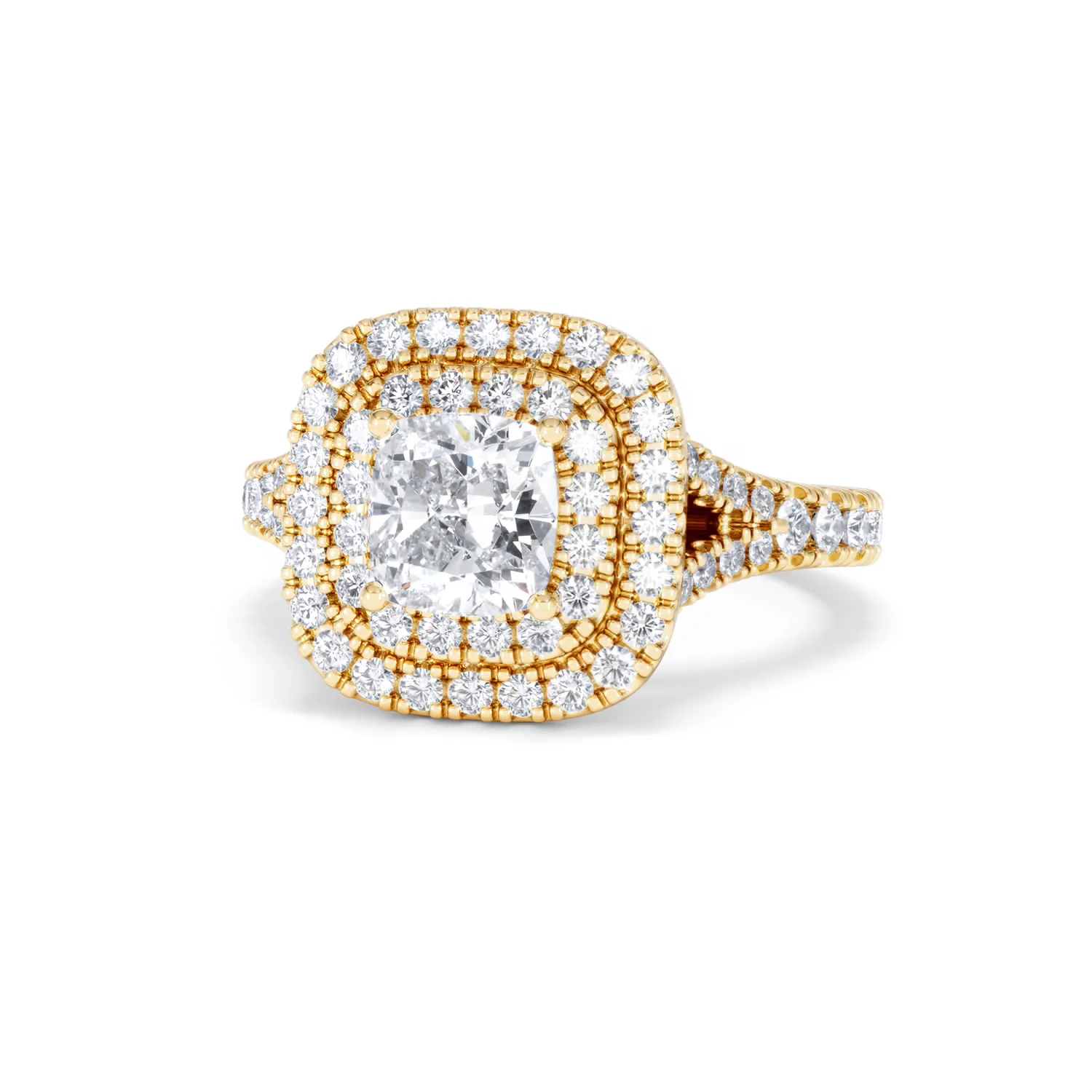 Anastasia GIA Diamond Halo Engagement Ring in 18K Gold 1.85ct G/VS2 - Image 85