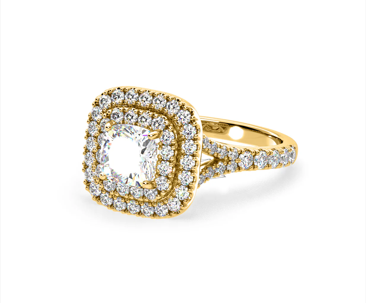 Anastasia GIA Diamond Halo Engagement Ring in 18K Gold 1.85ct G/VS2 - Image 94