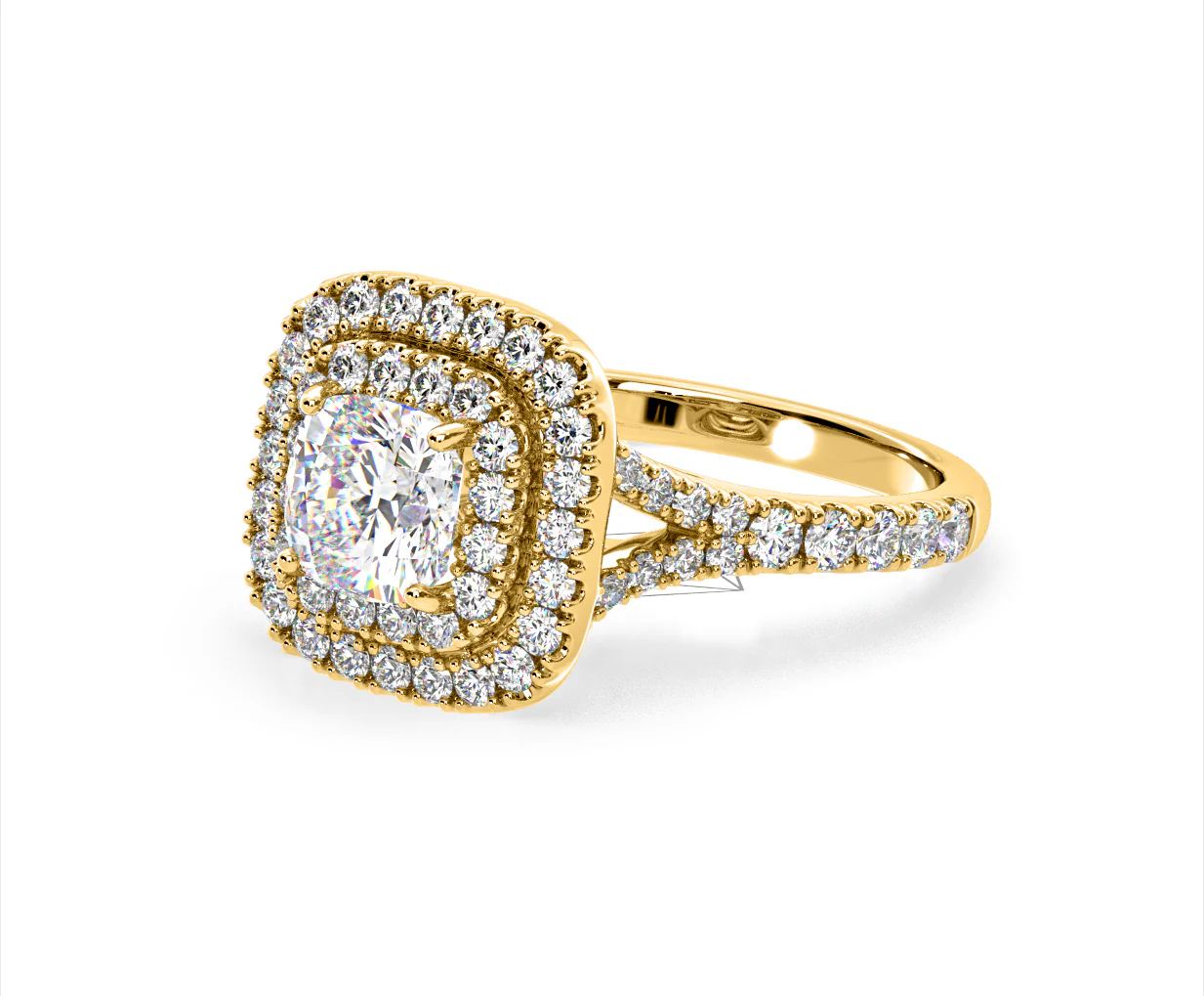 Anastasia GIA Diamond Halo Engagement Ring in 18K Gold 1.85ct G/VS2 - Image 96