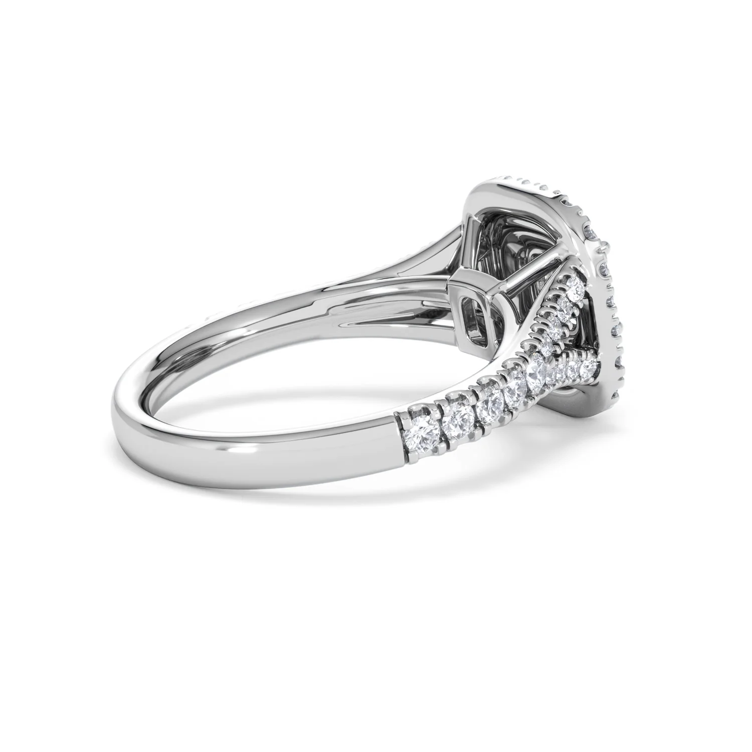 Anastasia Diamond Halo Engagement Ring in Platinum 1.30ct G/SI2 - Image 37
