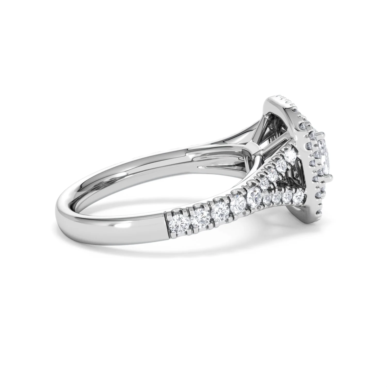 Anastasia Diamond Halo Engagement Ring in Platinum 1.30ct G/VS2 - Image 33