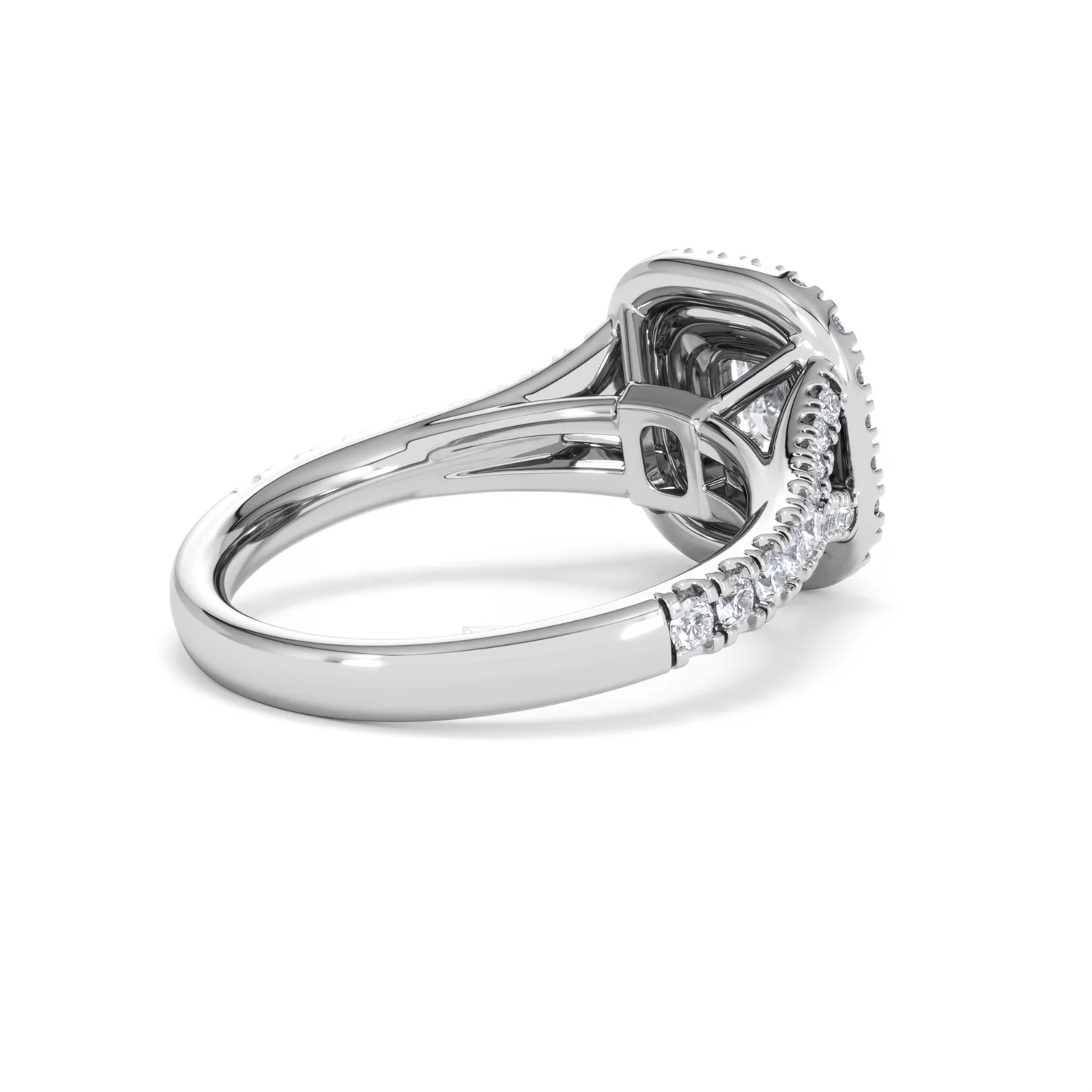 Anastasia Diamond Halo Engagement Ring in Platinum 1.30ct G/VS2 - Image 40