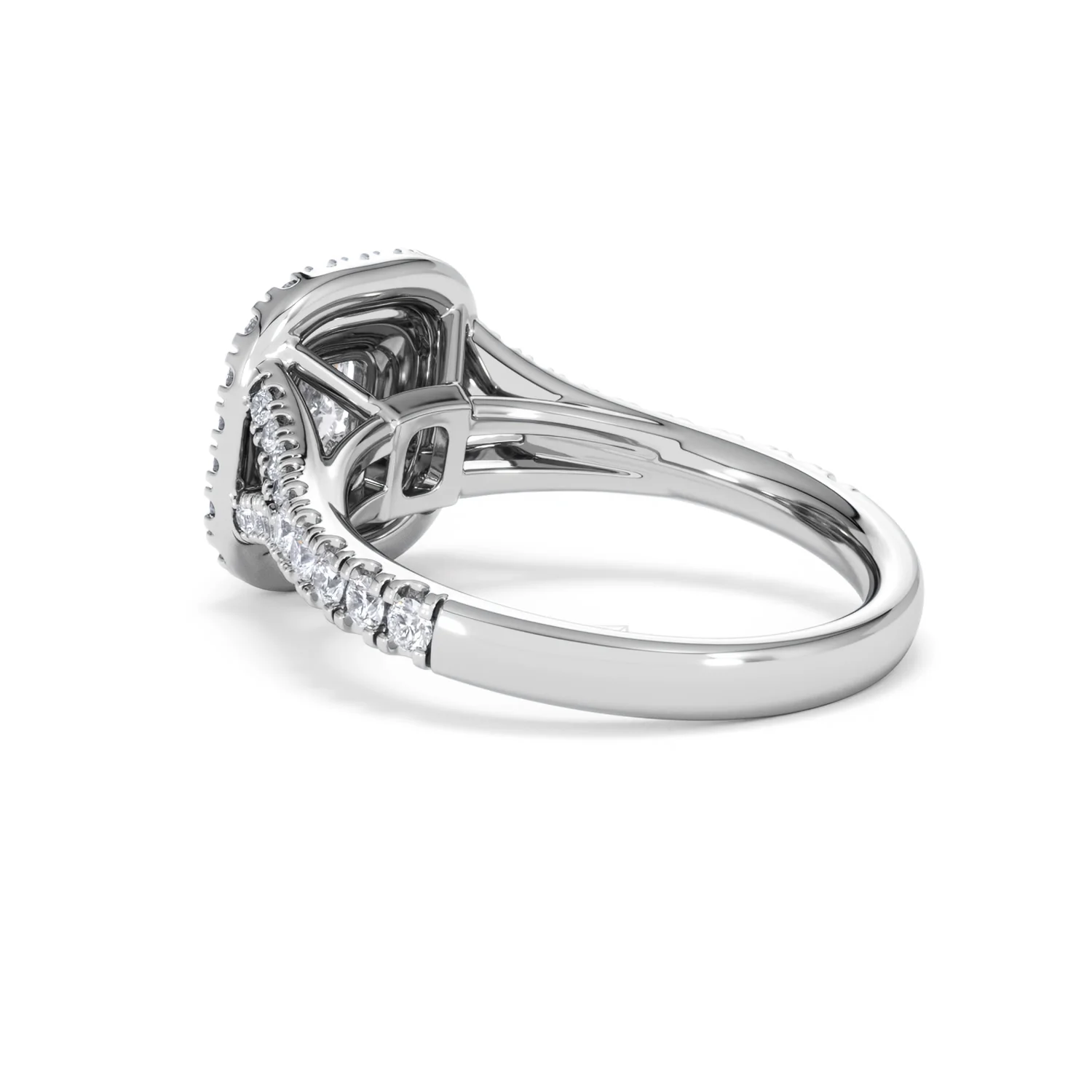 Anastasia Diamond Halo Engagement Ring in Platinum 1.30ct G/VS2 - Image 60